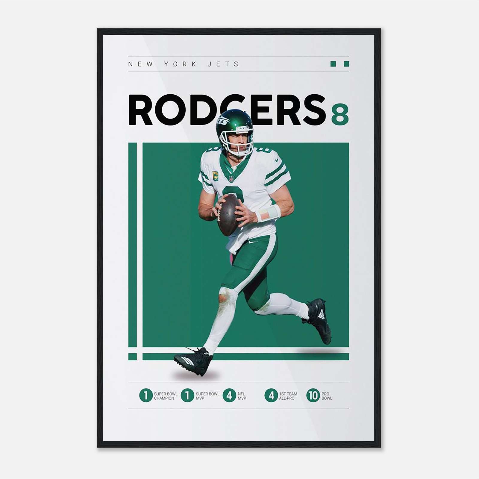 Aaron Rodgers Poster, Football Poster, Football Player Poster, Full ...
