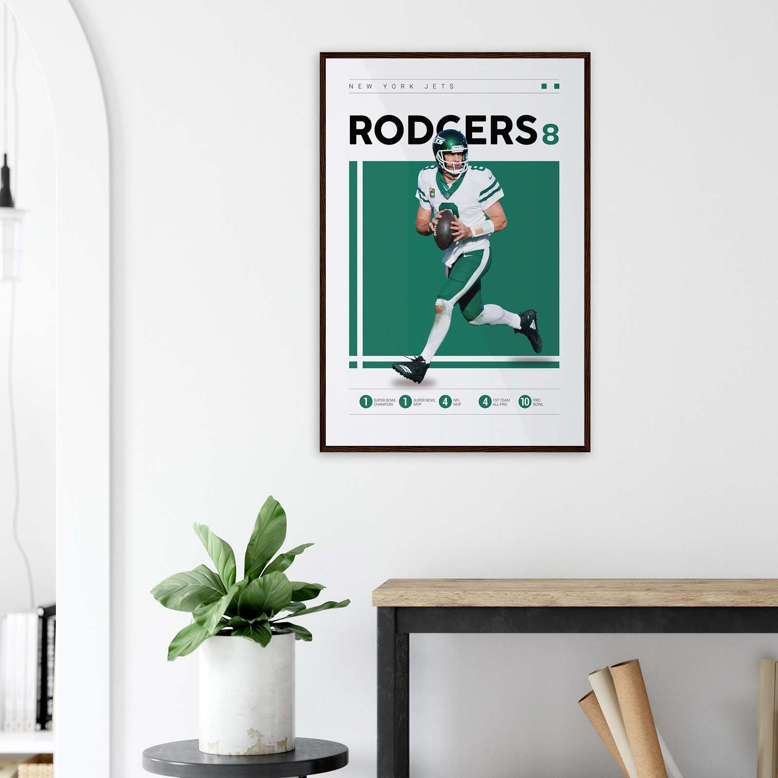 Aaron Rodgers Poster, Football Poster, Football Player Poster, Full ...