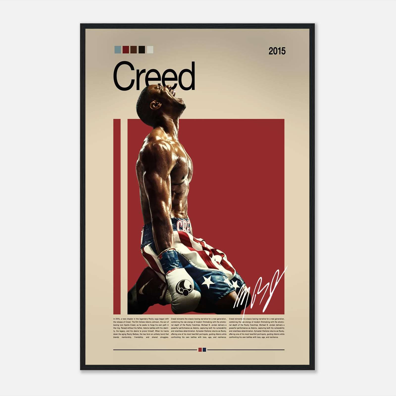 Adonis Creed Poster, Boxing Poster, Sports Poster, Full-Size Poster