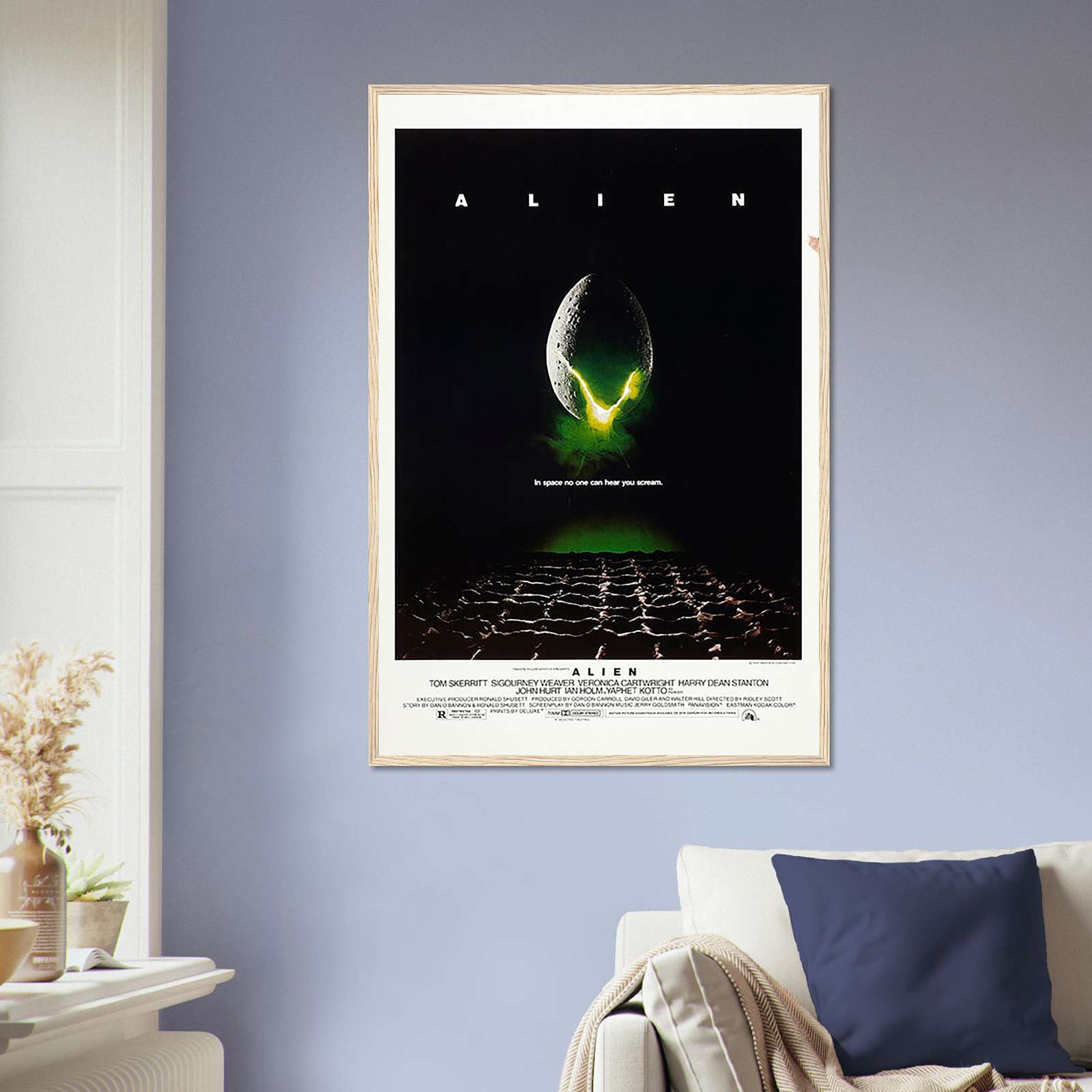 Alien Movie Poster High-Quality Art Print From Ridley Scotts Iconic Sci ...