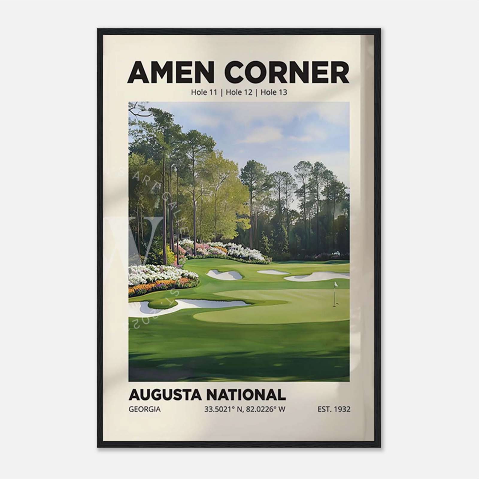 Amen Corner Augusta Golf Club Poster, Golf Poster, Full-Size Poster ...