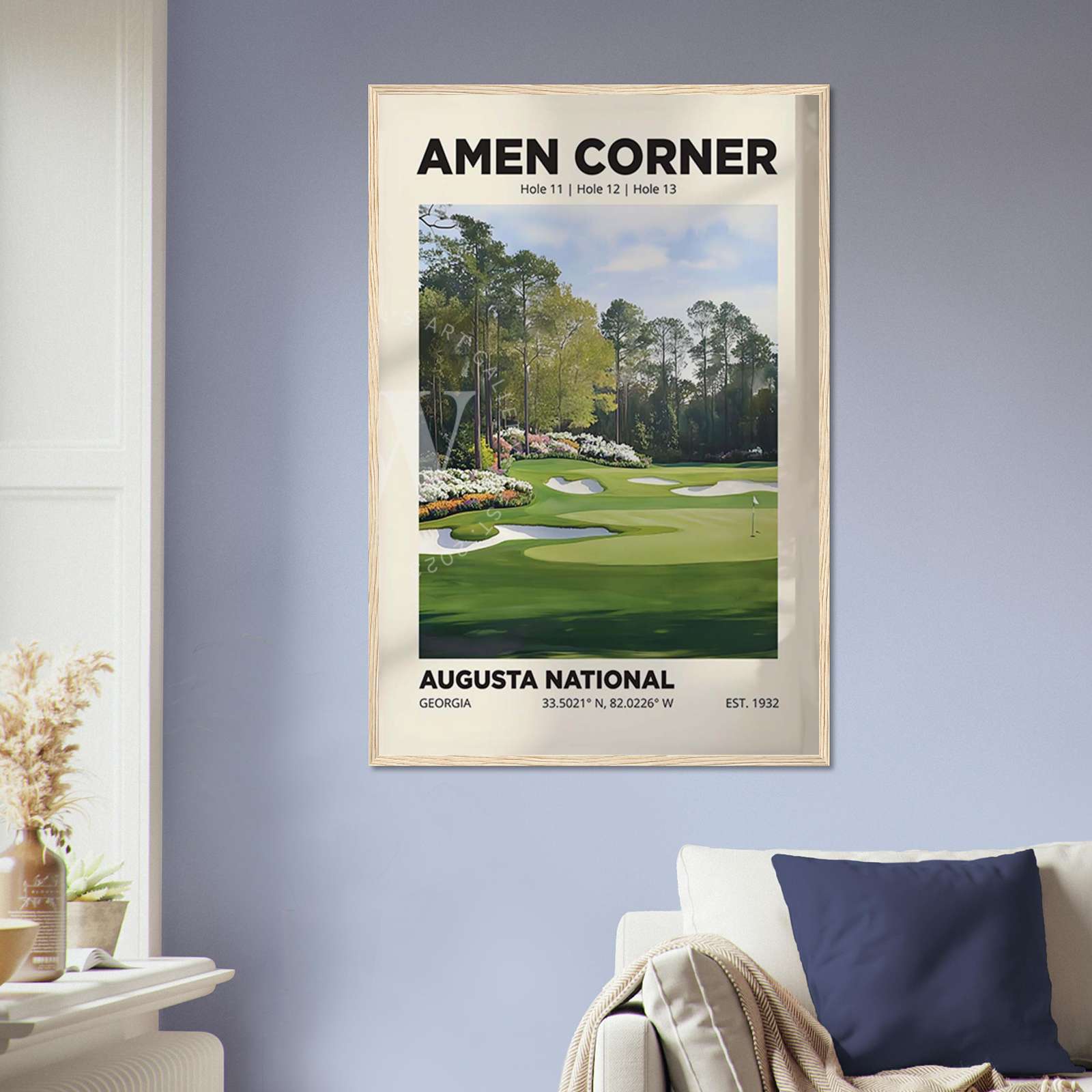 Amen Corner Augusta Golf Club Poster, Golf Poster, Full-Size Poster ...