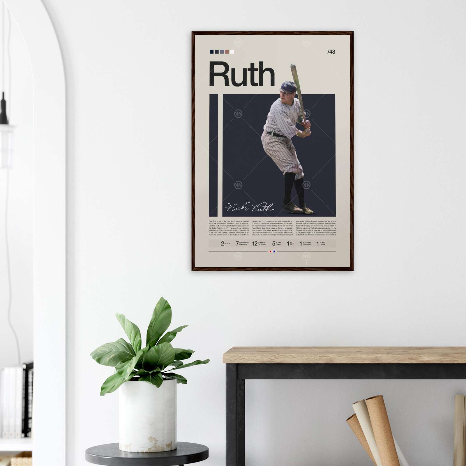 Babe Ruth Poster, Sports Poster, Baseball Poster, Full-Size Poster ...