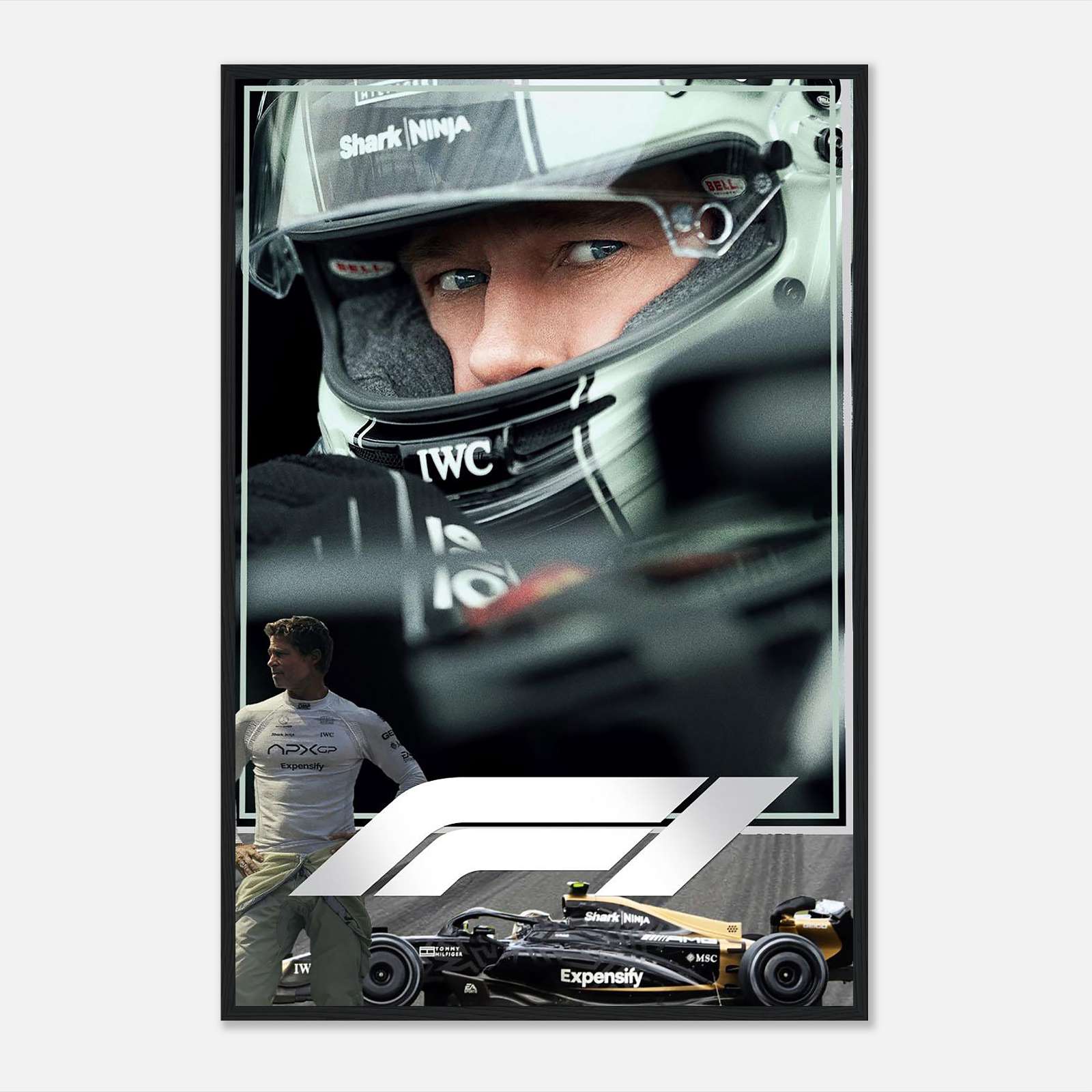 Brad Pitt F1 Movie Poster, Brad Pitt F1 Poster, 2025 Movie