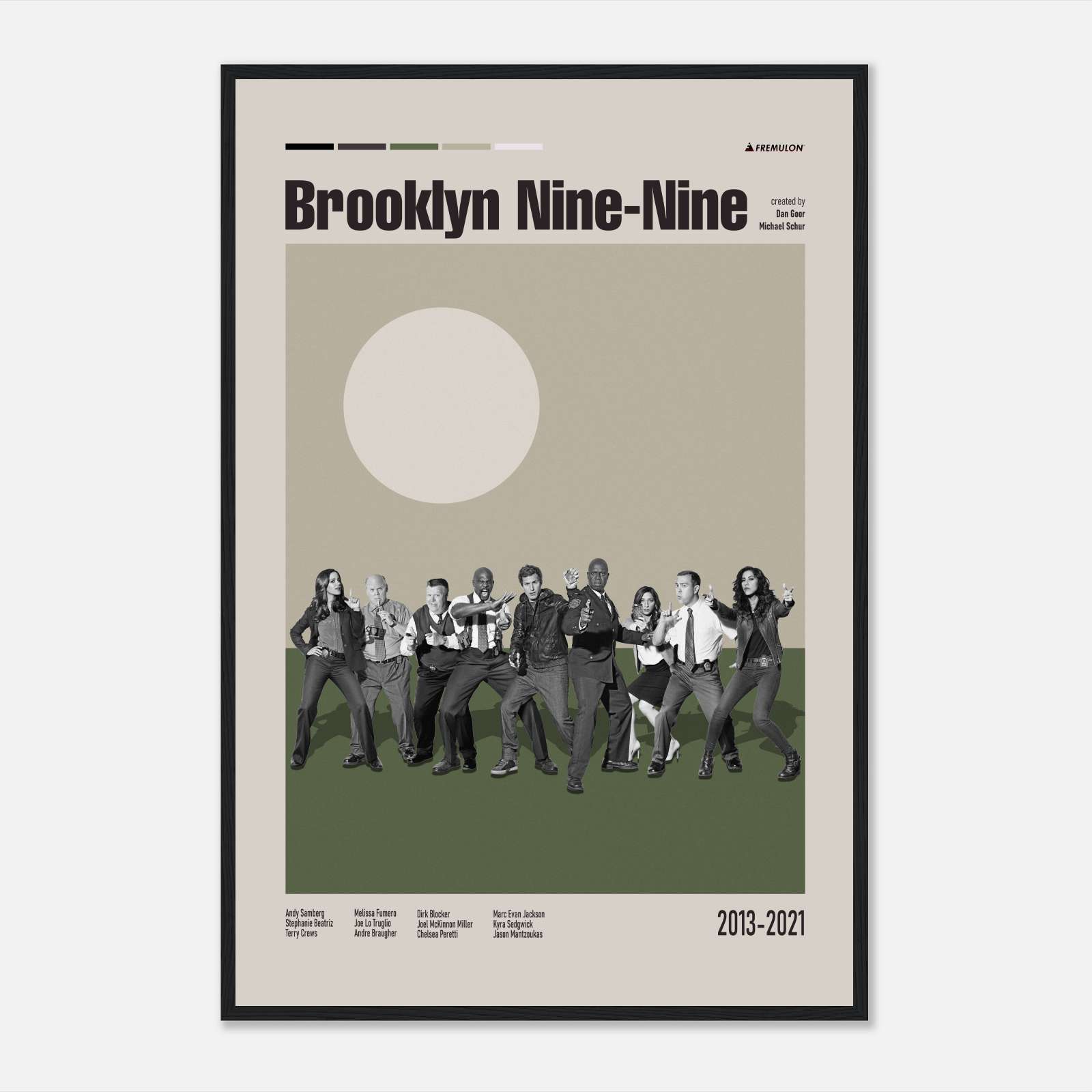 Brooklyn Nine Nine Tv Series Poster, Full-Size Poster, Ready to Hang