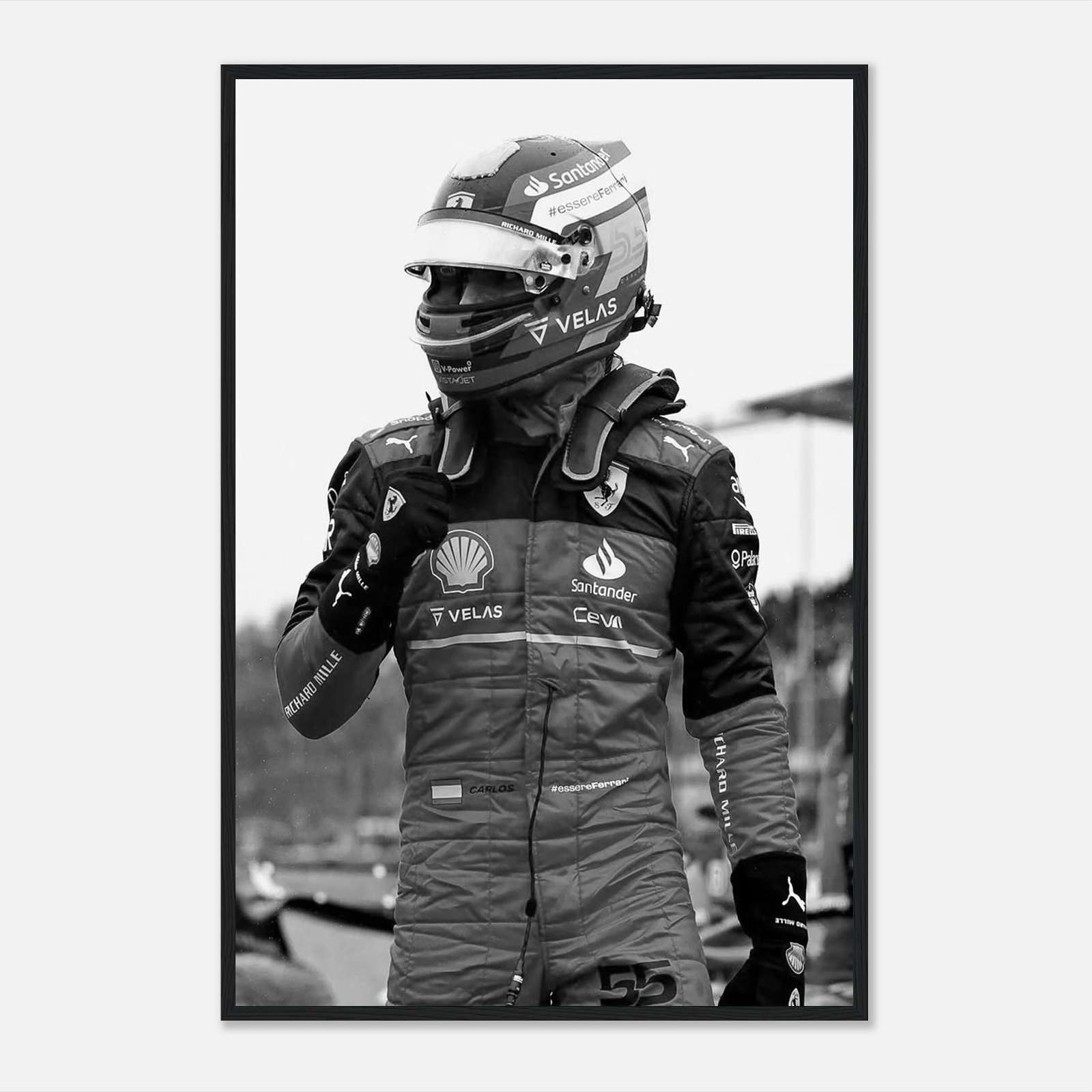 Carlos Sainz Poster, Formula 1 Poster, Vintage F1 Poster, Sports Poster ...