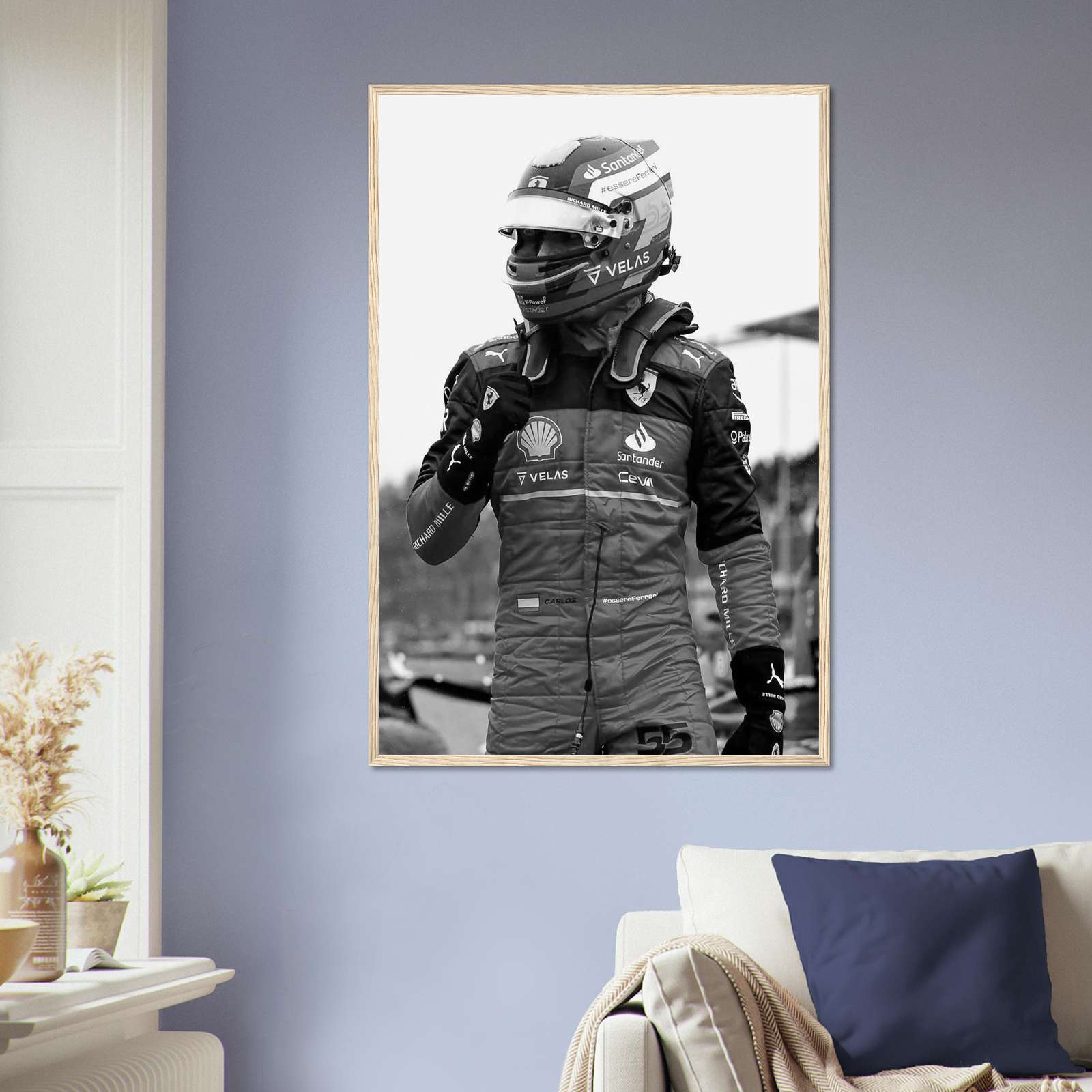 Carlos Sainz Poster, Formula 1 Poster, Vintage F1 Poster, Sports Poster ...