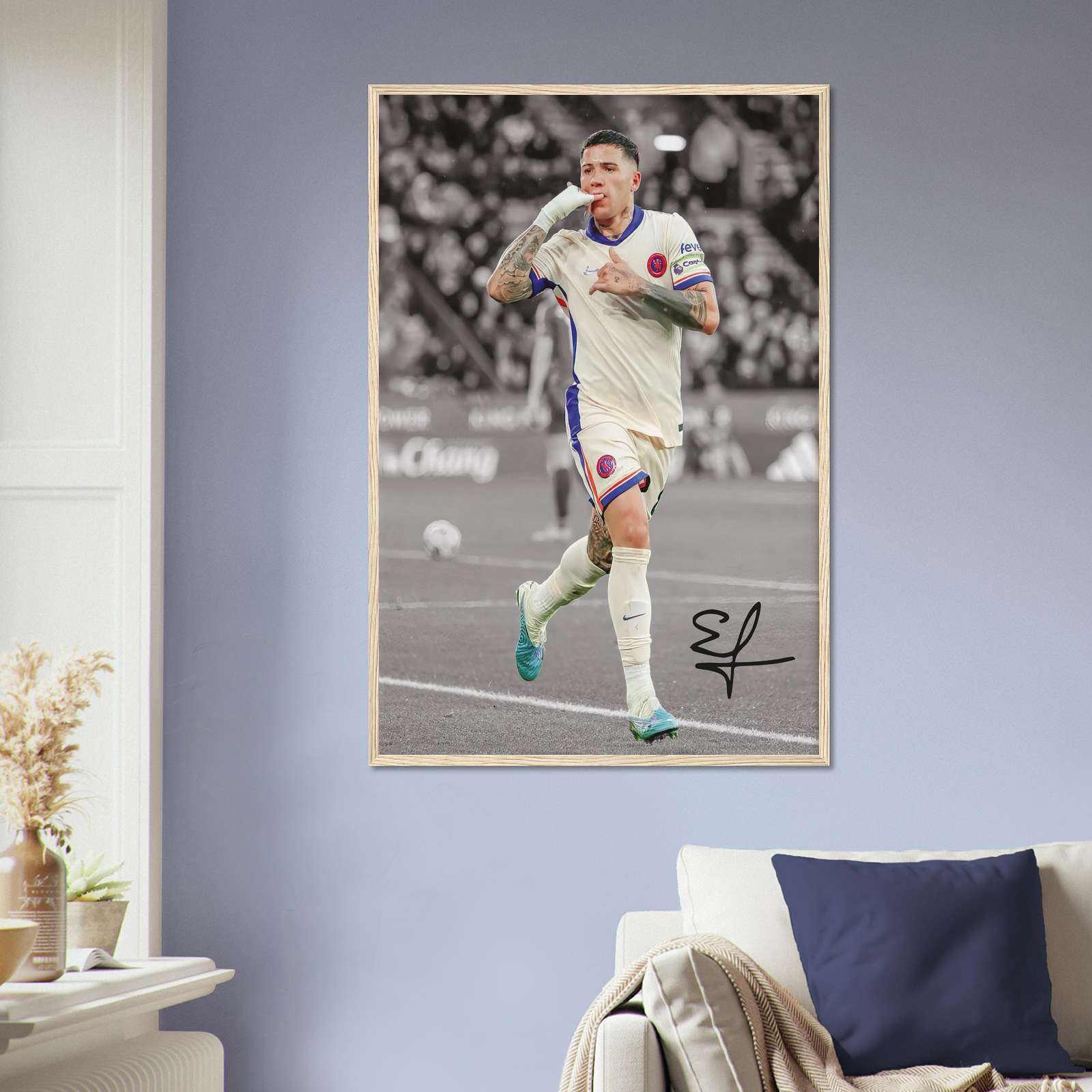 Enzo Fernandez Poster Signed Football Poster Football Player Poster enzo-fernandez-poster-signed-football-poster-football-player-poster