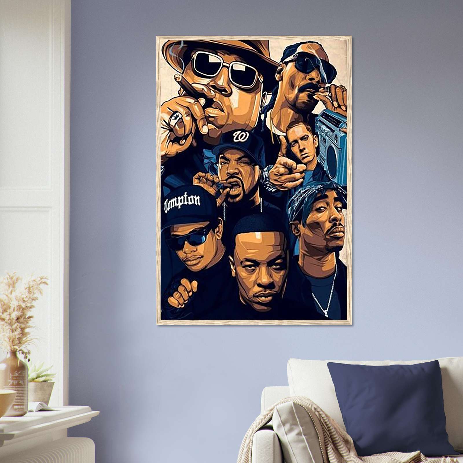 Hip Hop, American Rapper Music Singer Canvas Poster Wall Art Decor ...