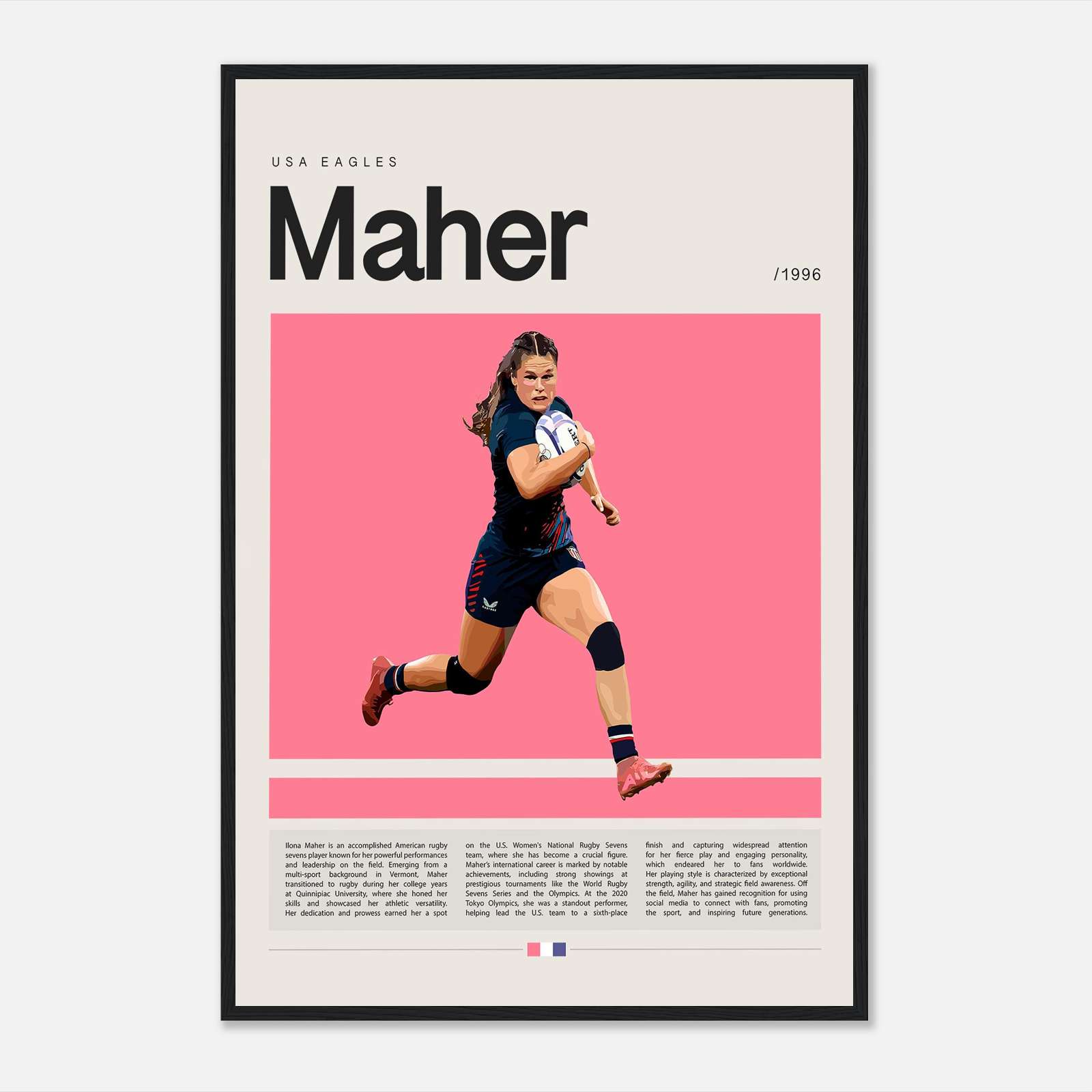 Poster Rughdy Ilona Maher Poster, Rugby Poster, Sports Poster, Full-Size Poster ...