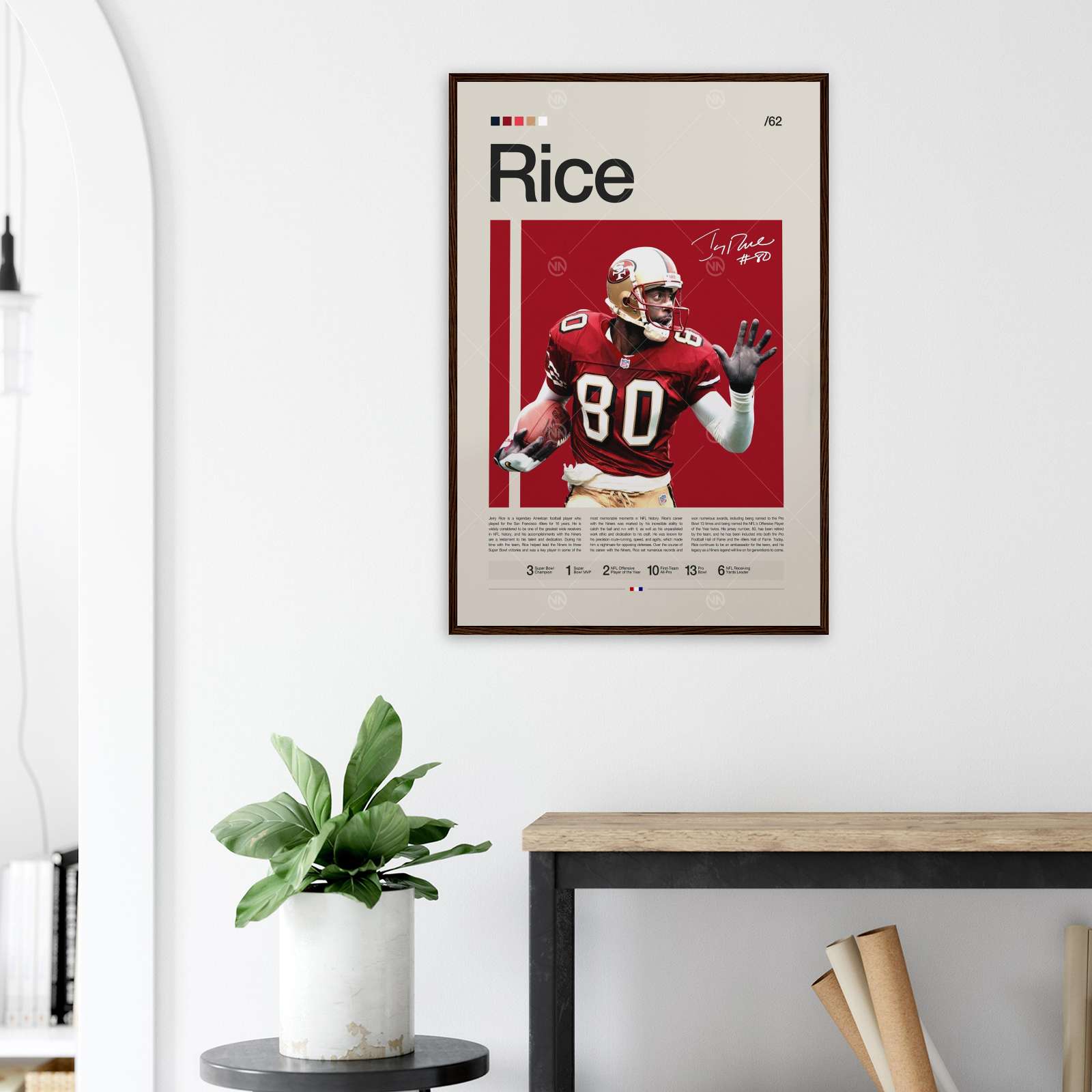 Jerry Rice Poster, Football Poster, Sports Poster, Full-Size Poster ...