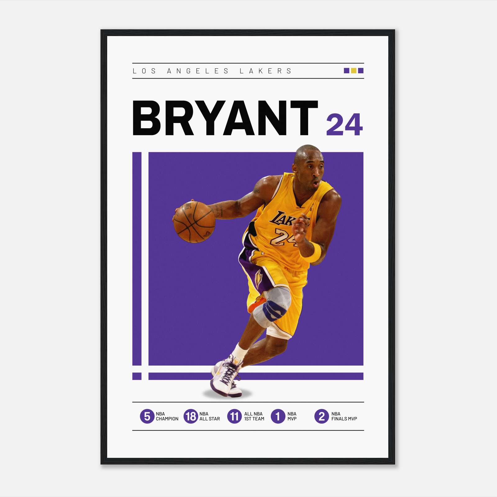 Kobe Bryant Poster, Sports Poster, Full-Size Poster, Ready to Hang