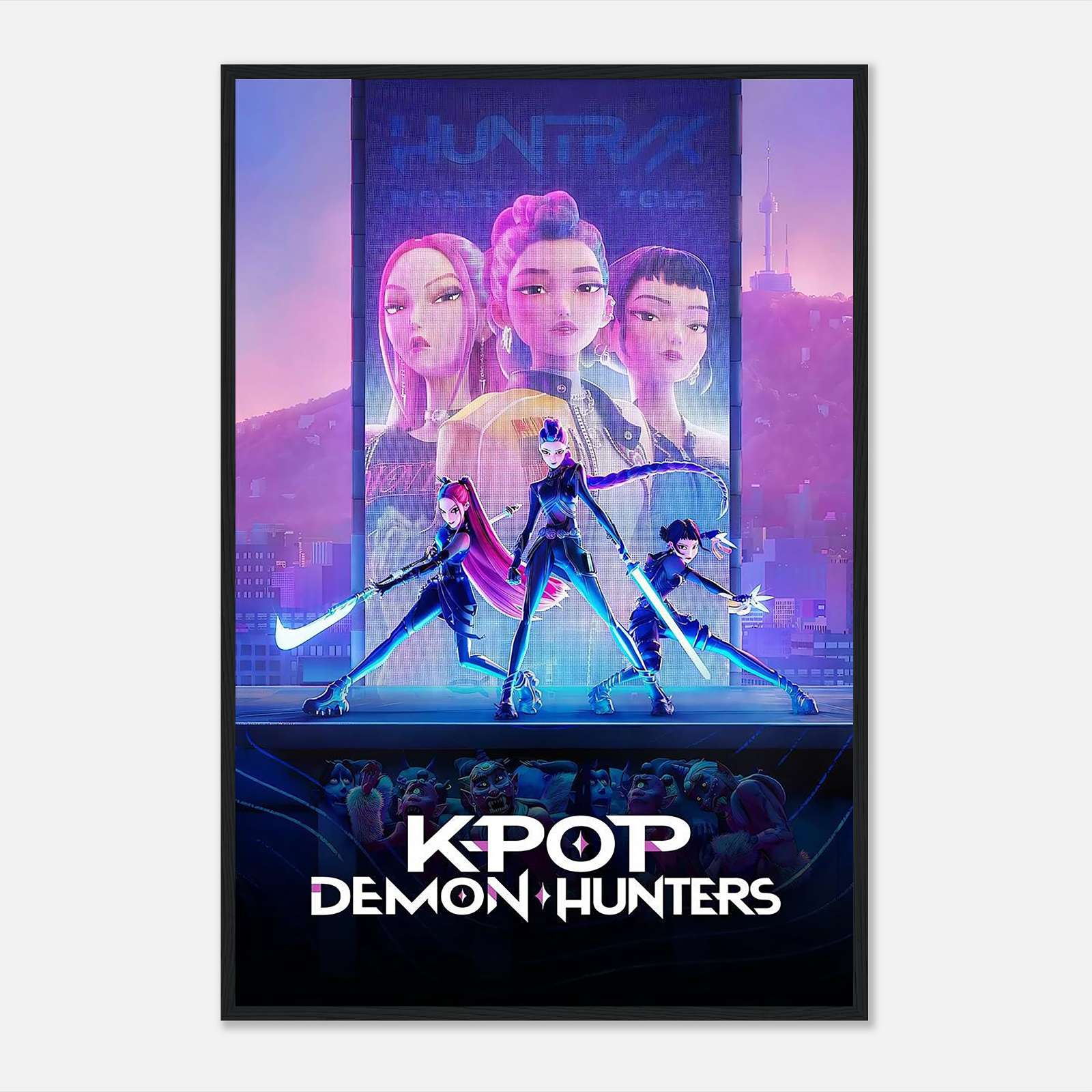 Kpop Demon Hunters Movie Poster Kpop Demon Hunters Poster Full Size 