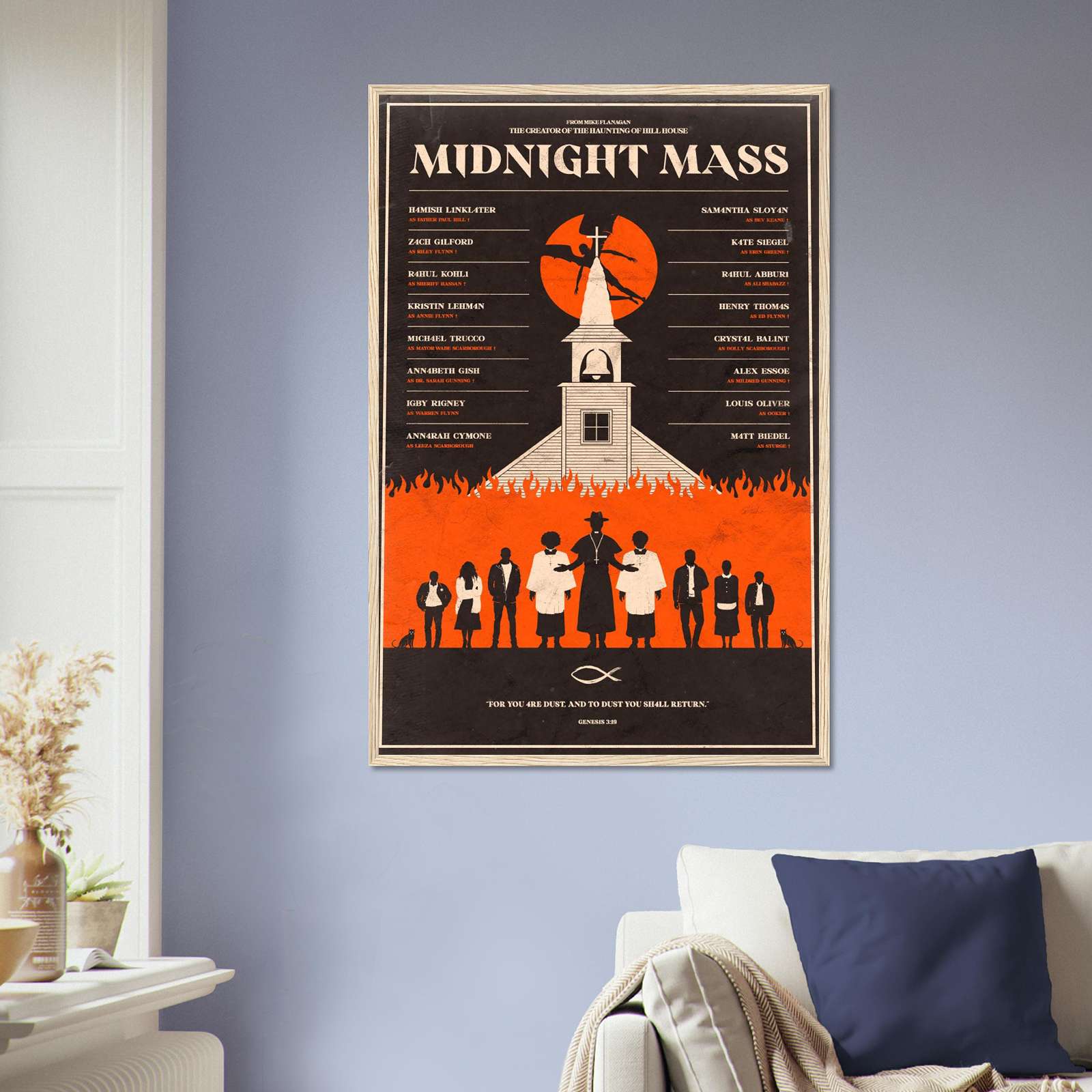Mass Poster Midnight Mass Movie Poster, Vintage Movie Poster, Full-Size Poster ...