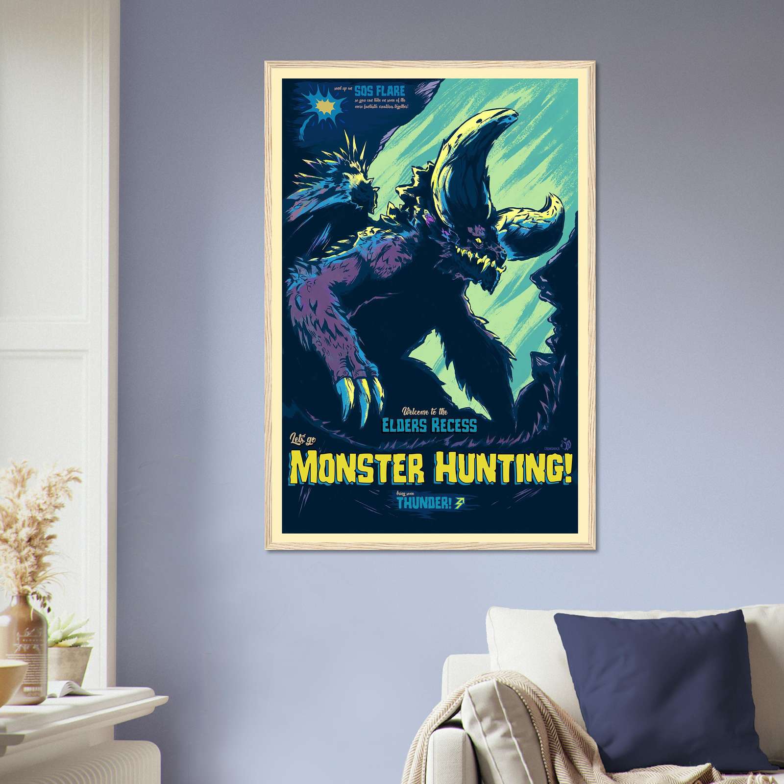 Poster Monster Collection Monster Hunter Poster, Game Poster, Video Game Poster, Full-Size Poster ...