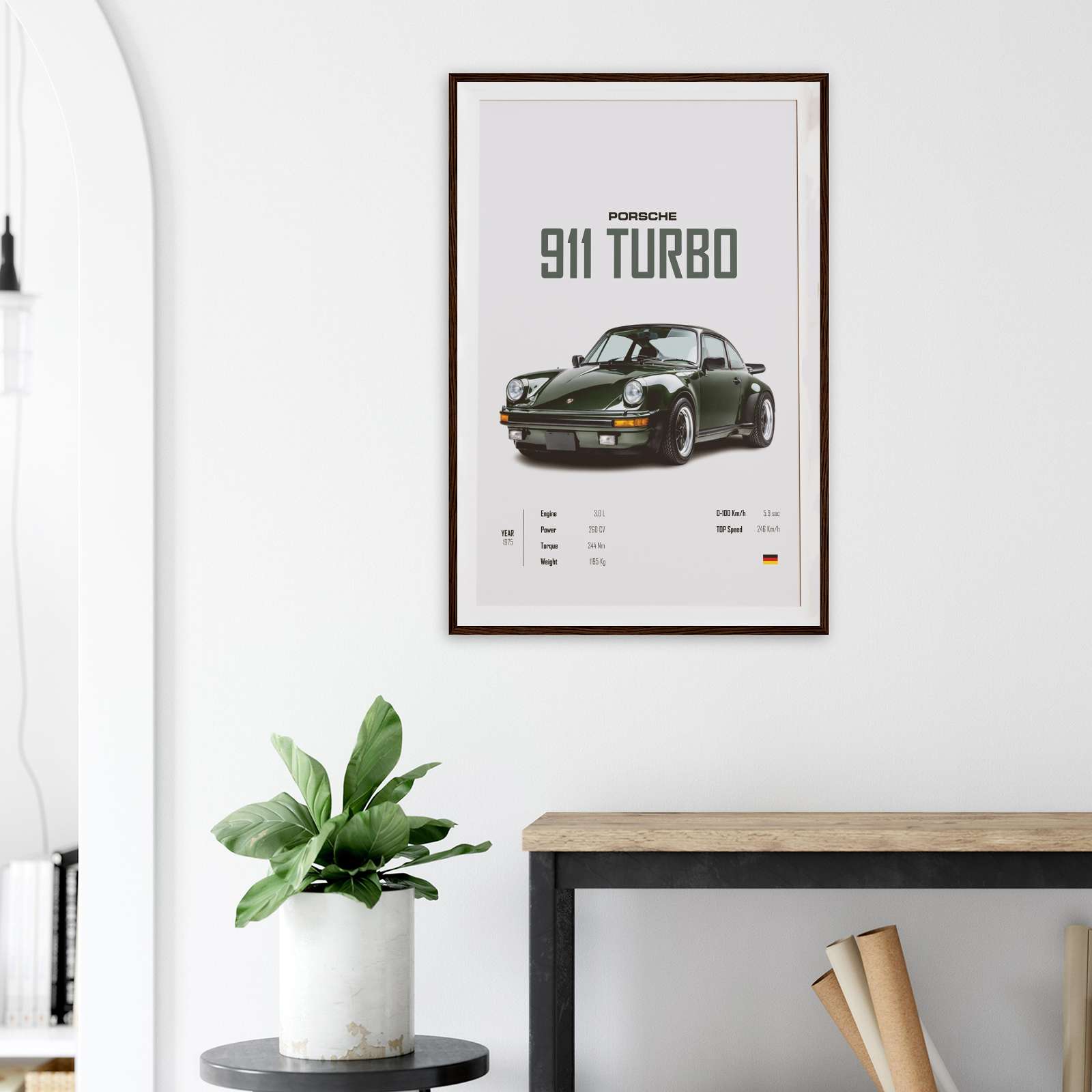 Porsche 1976 911 Turbo Poster 911 Turbo Print Car Wall Art Classic Car porsche-1976-911-turbo-poster-911-turbo-print-car-wall-art-classic-car