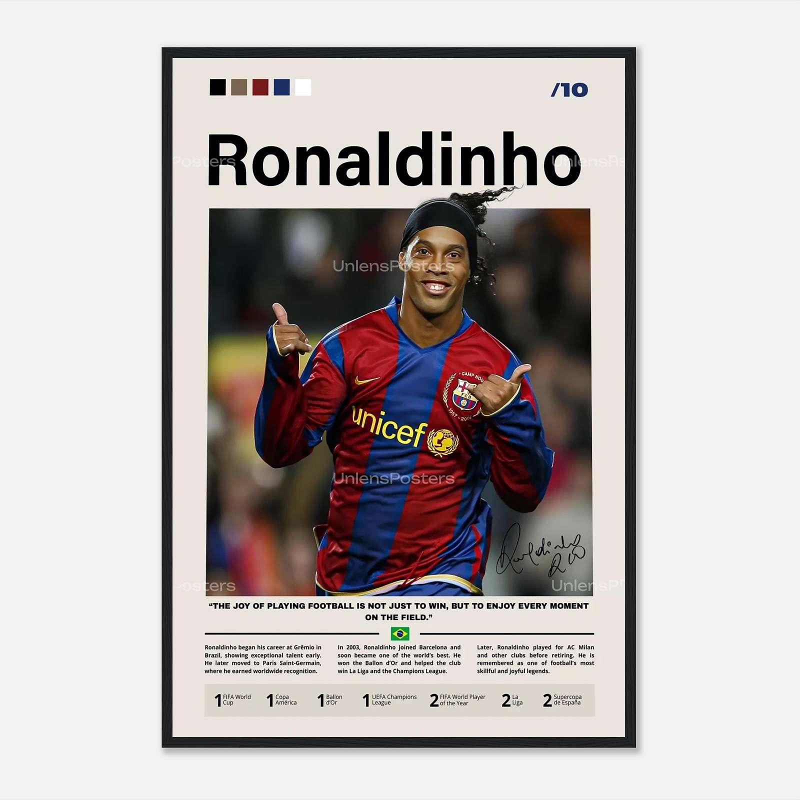 Reinaldo Poster Ronaldinho Poster, Legend Football Poster, Football Poster, Full-Size ...
