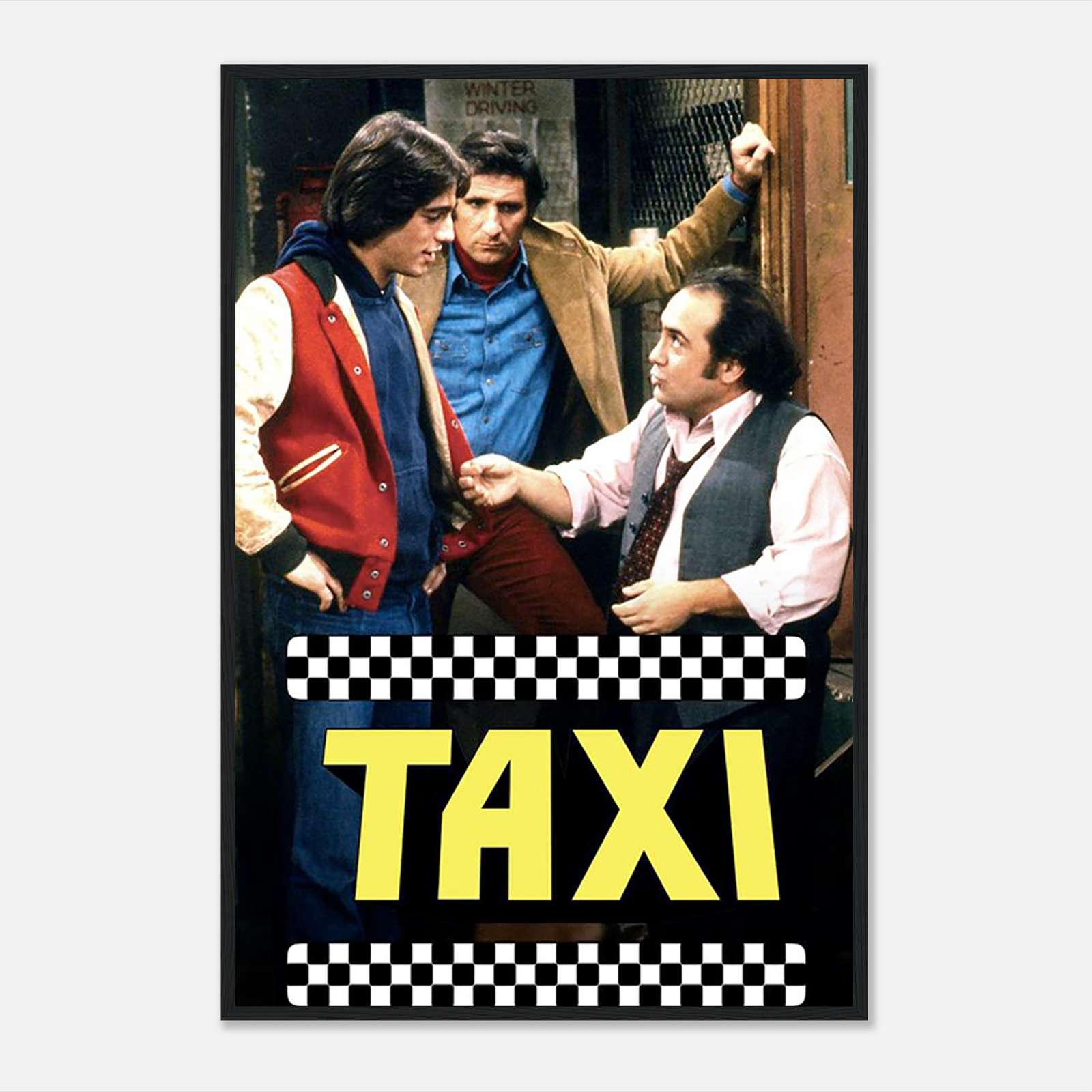 Taxi Tv Series Poster, Vintage Movie Poster, FullSize Poster, Ready