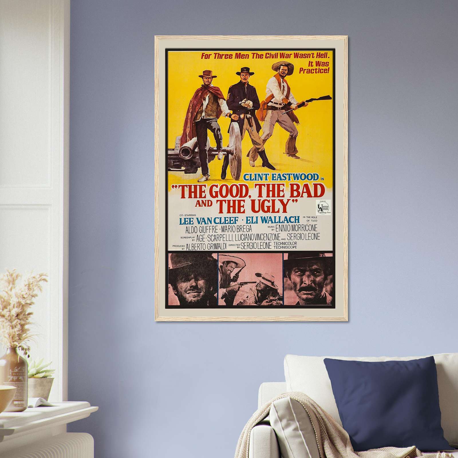The Good, The Bad And The Ugly Movie Poster, Vintage Movie Poster, Full ...