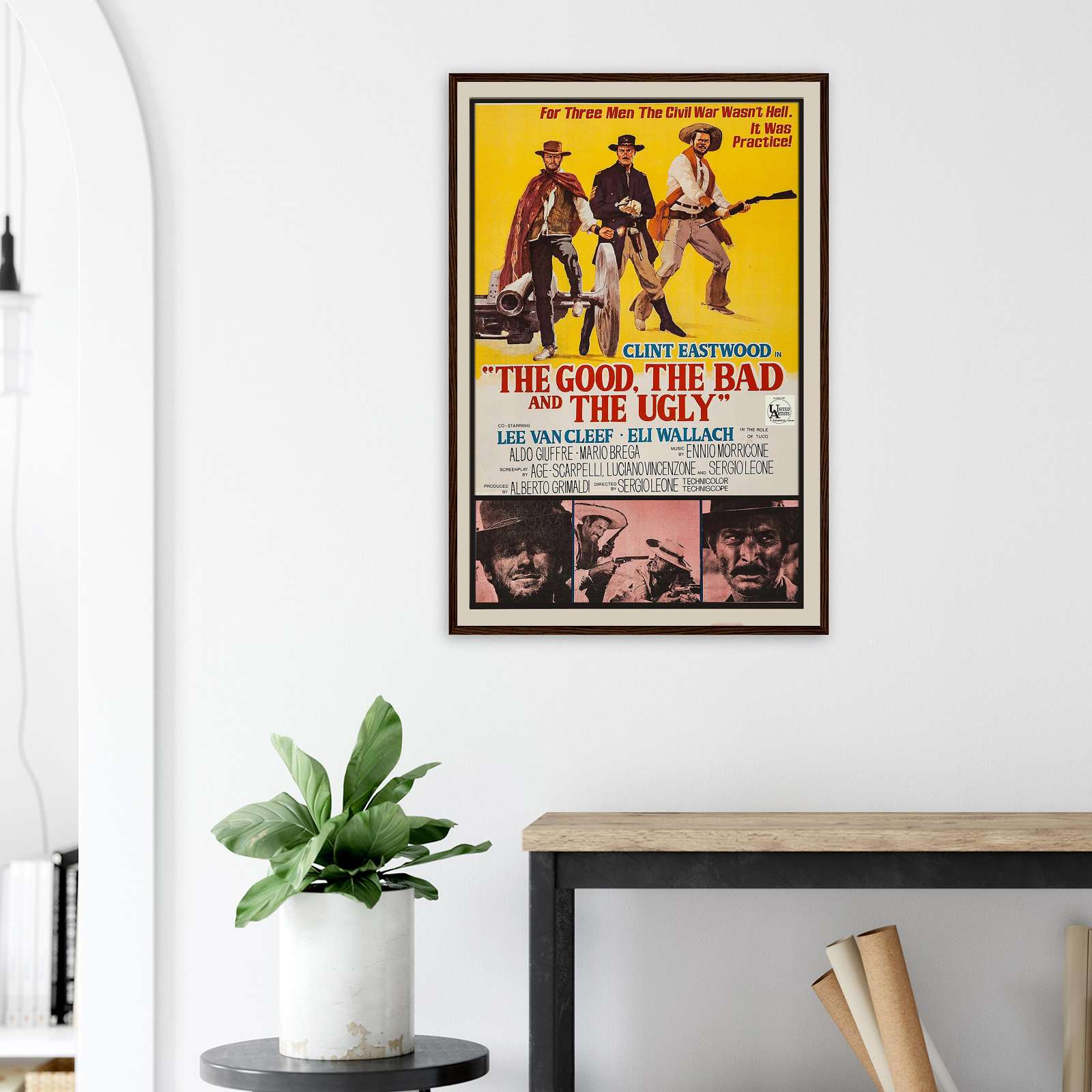 The Good, The Bad And The Ugly Movie Poster, Vintage Movie Poster, Full ...