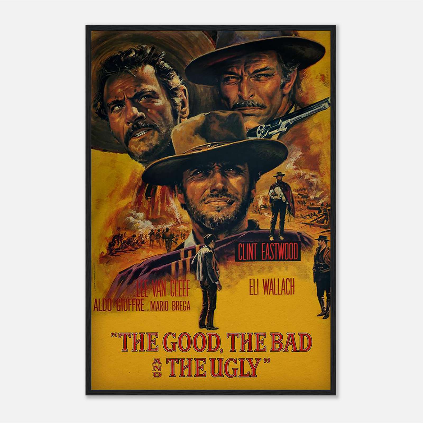 The Good The Bad And The Ugly Movie Poster, Vintage Movie Poster, Tv ...