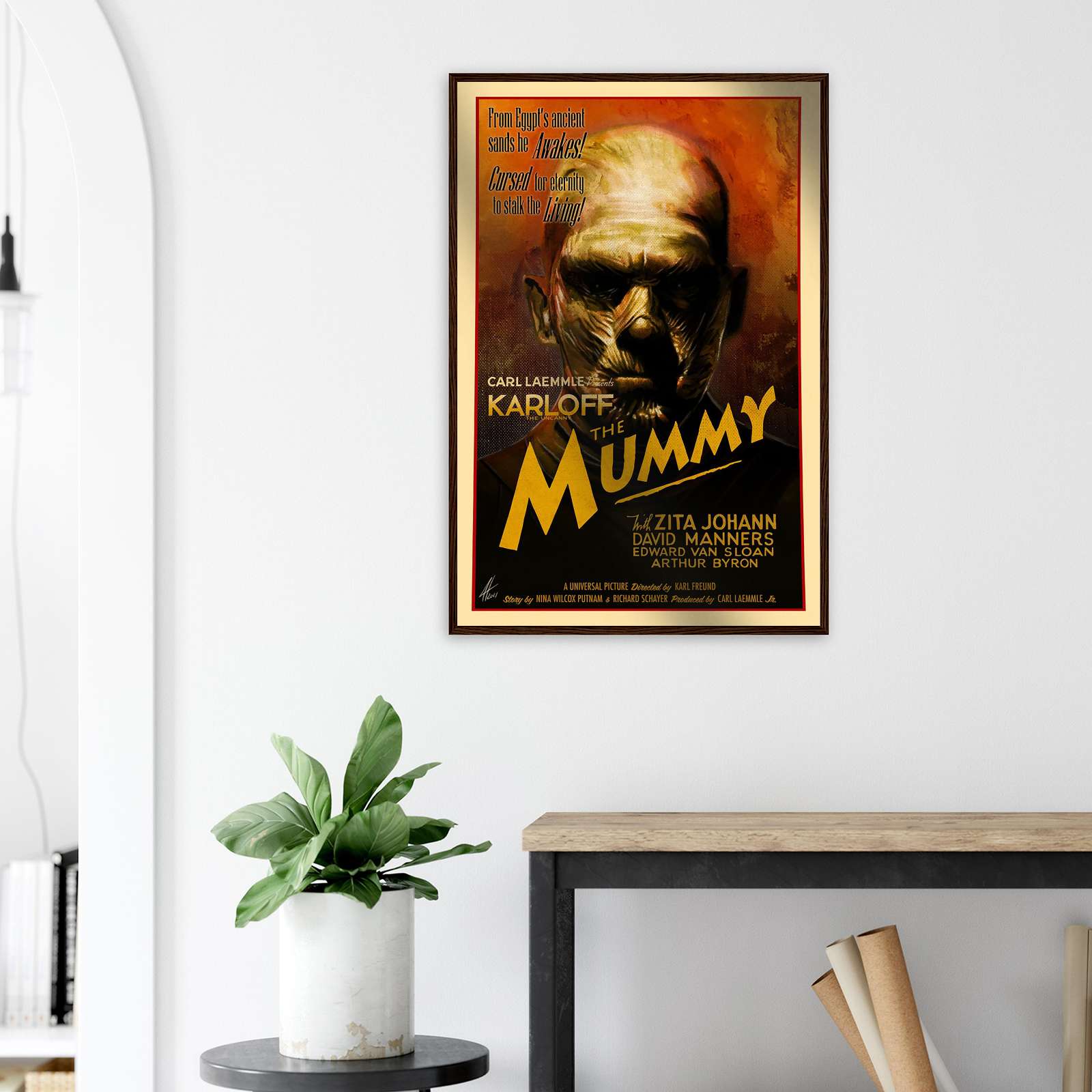 The Mummy 1932 Horror Movie Poster, Classic Movie Poster, Halloween ...