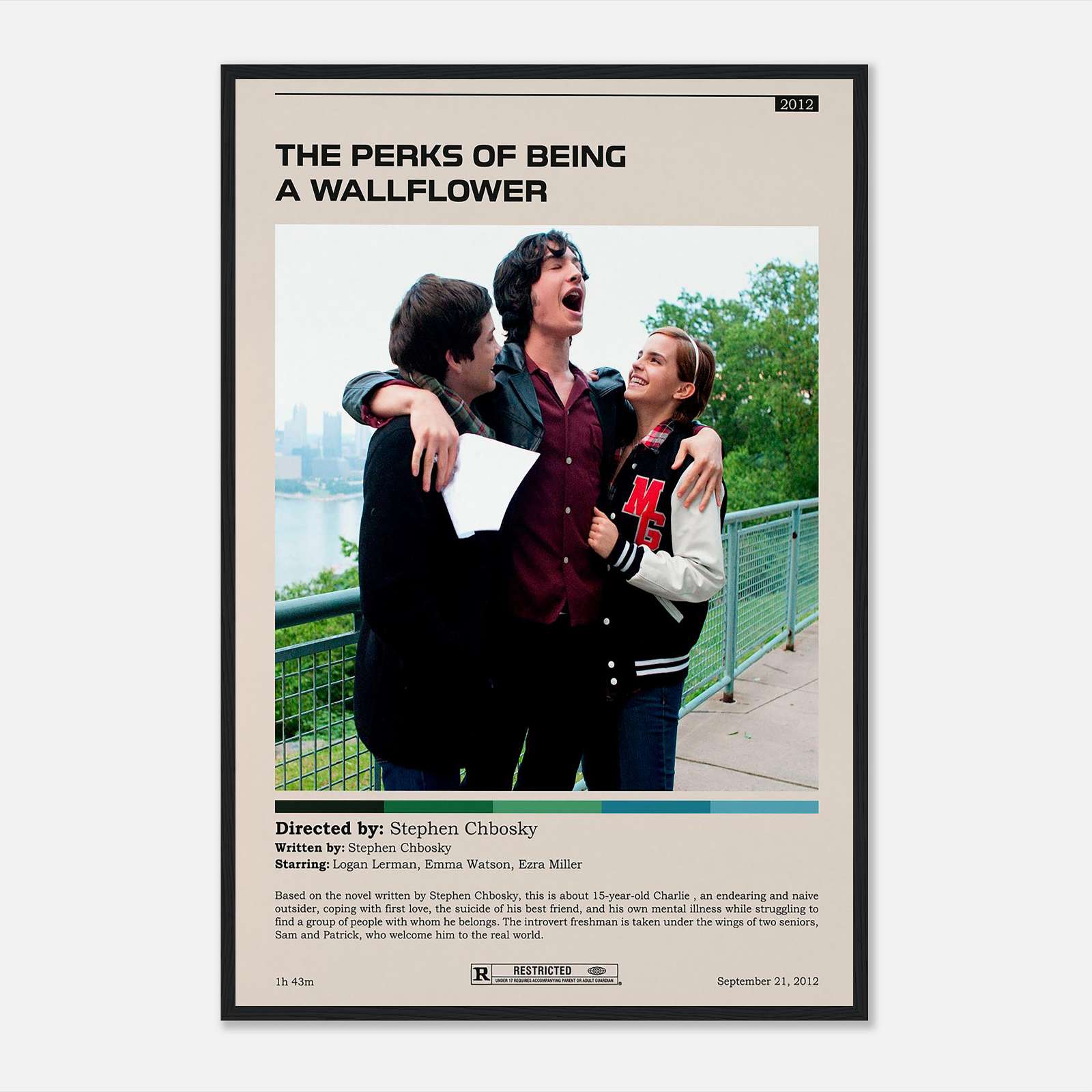 The Perks Of Being A Wallflower Movie Poster, Vintage Movie Poster 1