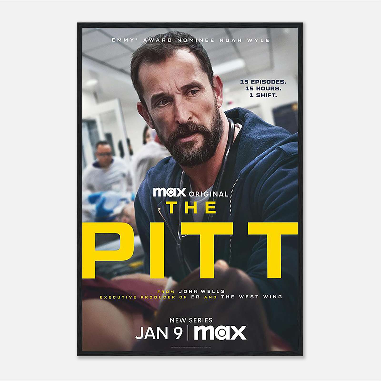 The Pitt Tv Series Poster, The Pitt Tv Show Poster, Movie Poster, Full