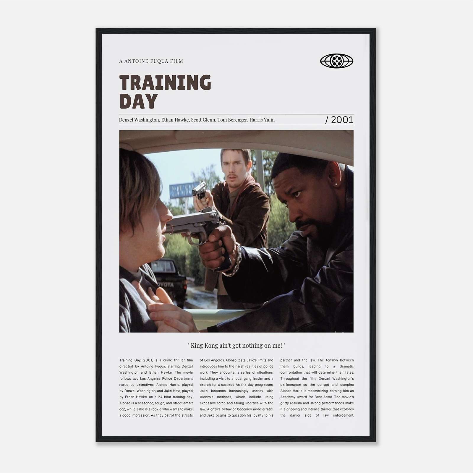 Training Day Movie Poster, Training Day Film Poster, Horror Movie ...