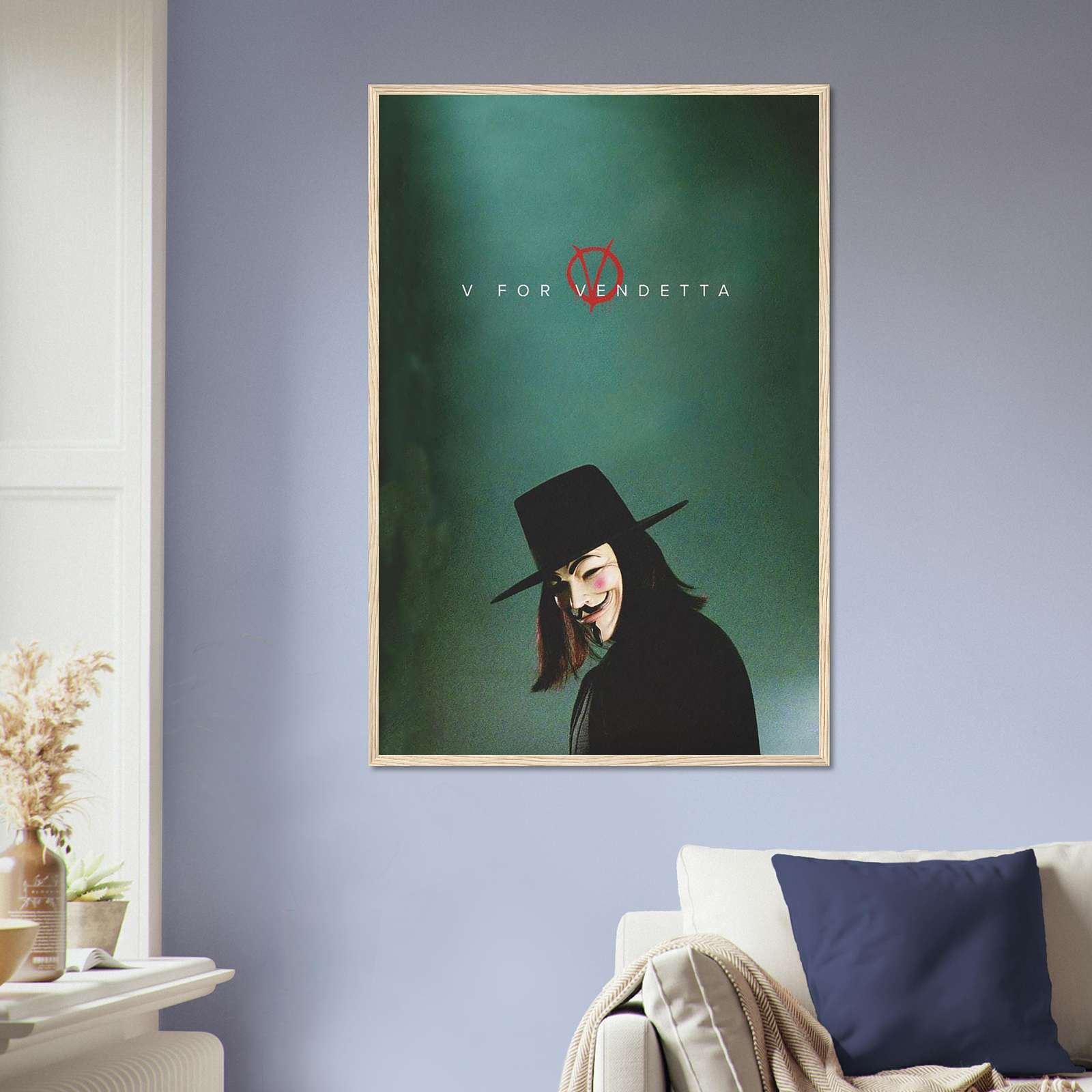 V For Vendetta Movie Poster Vintage Movie Poster Sci Fi Poster Full v-for-vendetta-movie-poster-vintage-movie-poster-sci-fi-poster-full