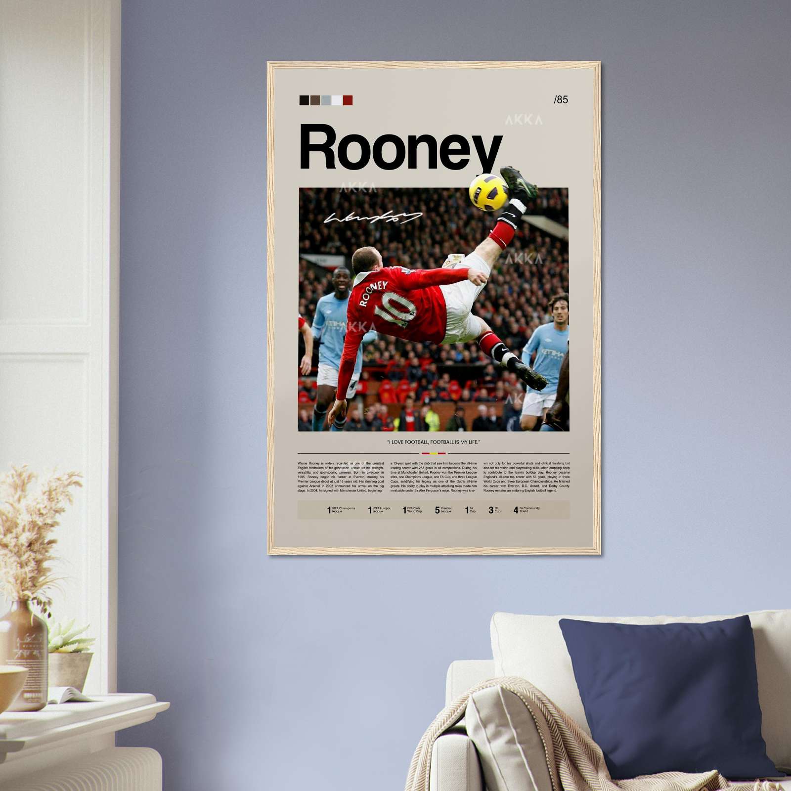 Wayne Rooney Poster, Football Poster, Sports Poster, Full-Size Poster ...