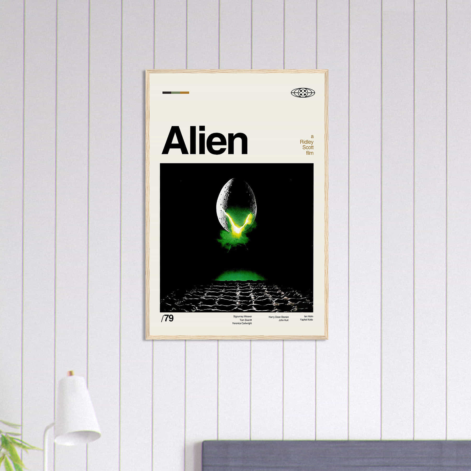 Alien Movie Poster, Alien Print, Retro Movie Poster DS2 - Citiesbox