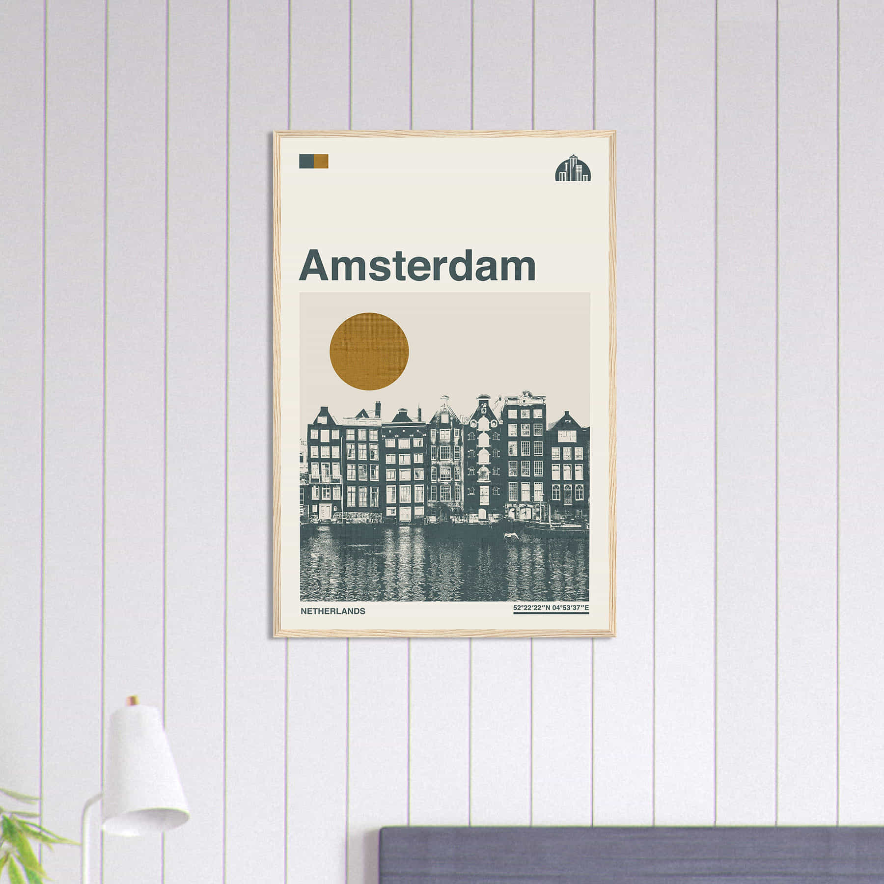 Amsterdam Travel Poster, Netherlands Amsterdam Travel Poster Print ...