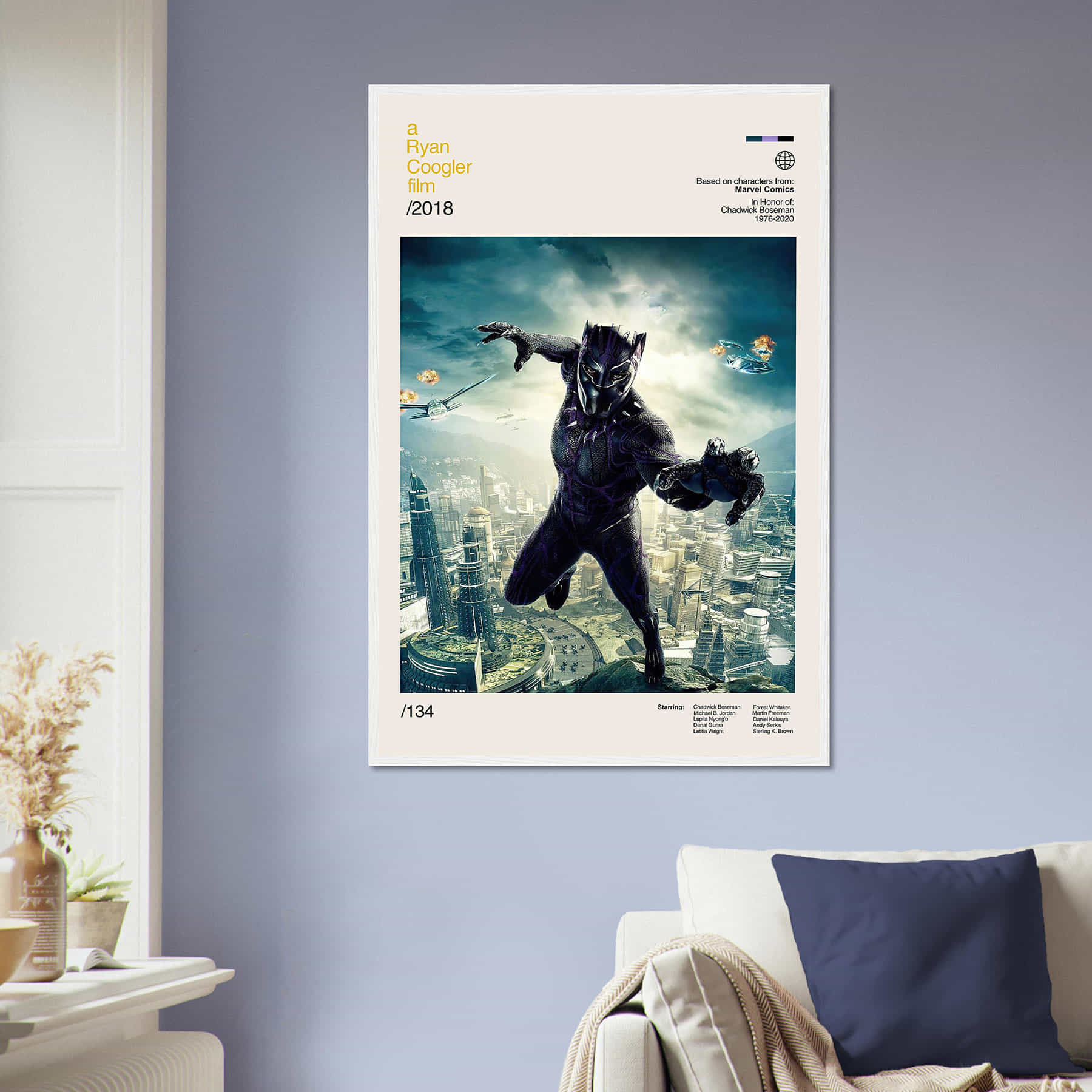 Black panther movie poster black panther print high quality citiesbox