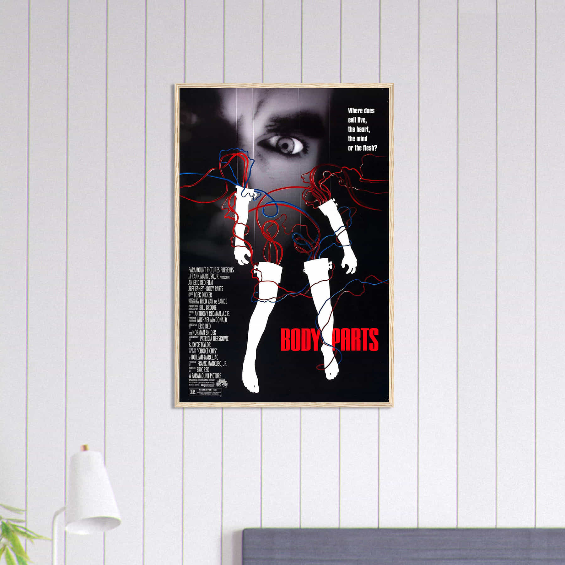 BODY PARTS Movie Poster, Body Parts Classic Vintage Movie Poster