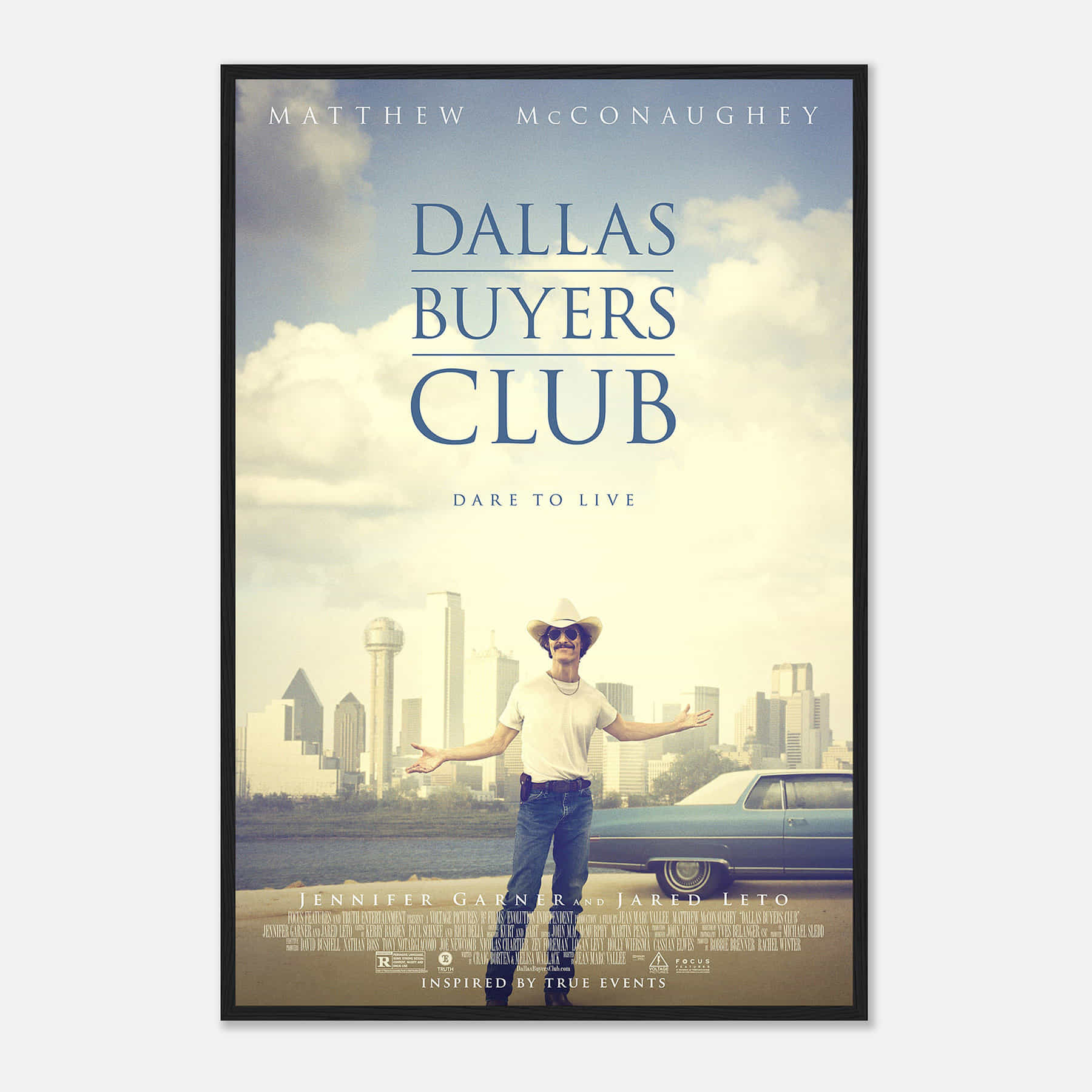 Dallas Buyers Club Movie Poster, Dallas Buyers Club Classic Vintage Movie Poster, Classic Film