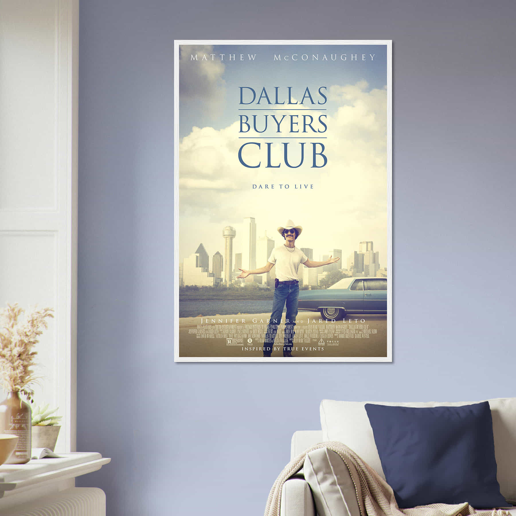 Dallas Buyers Club Movie Poster, Dallas Buyers Club Classic Vintage Movie Poster, Classic Film