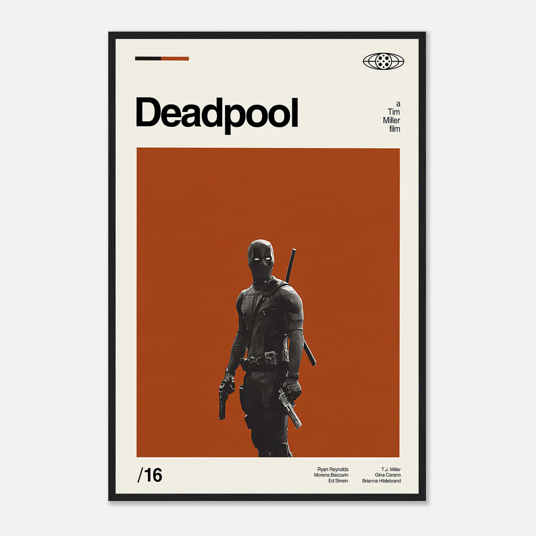 Deadpool Poster, Deadpool Movie Poster, Mid Century Art - Citiesbox