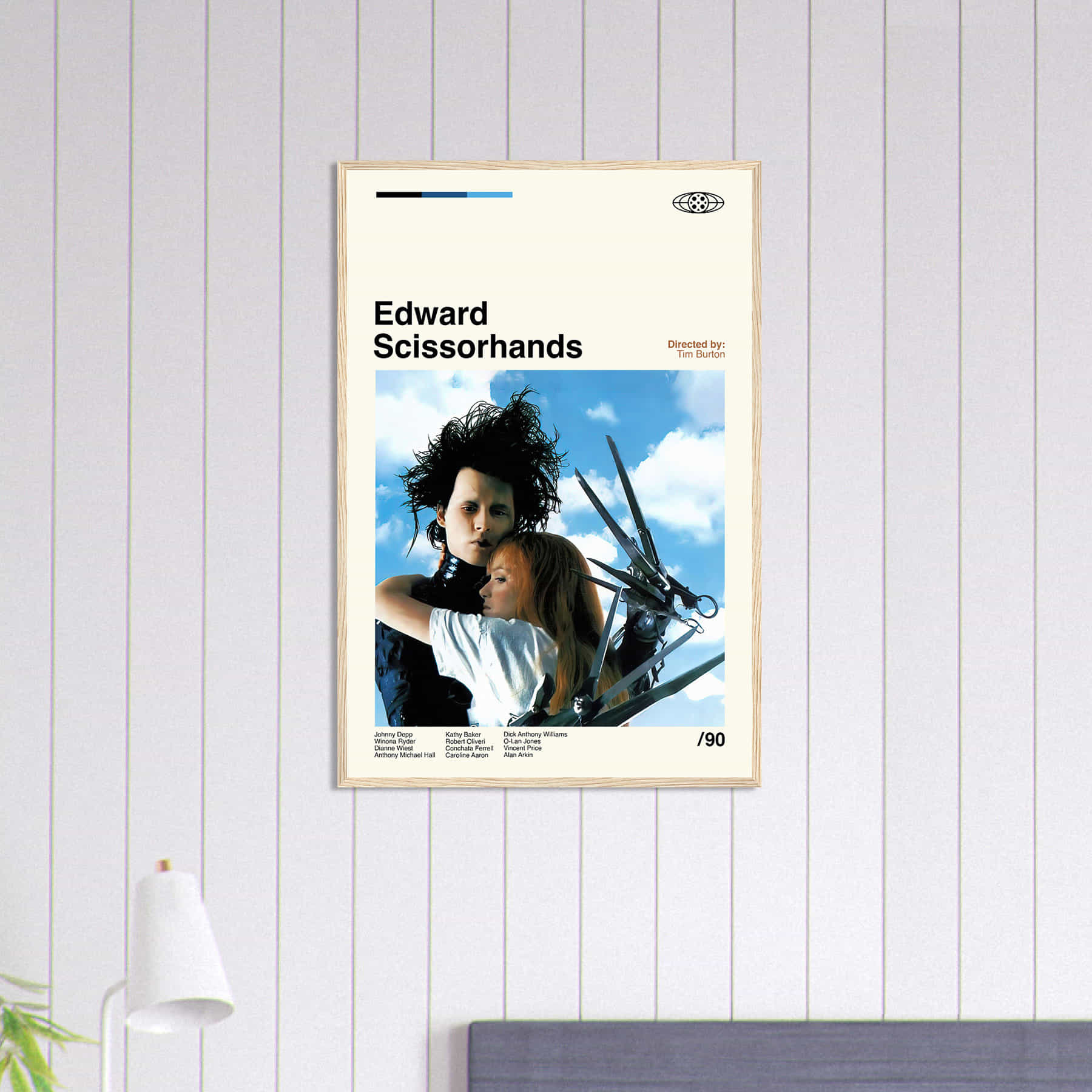 Edward Scissorhands Poster, Tim Burton, Retro Movie Poster - Citiesbox