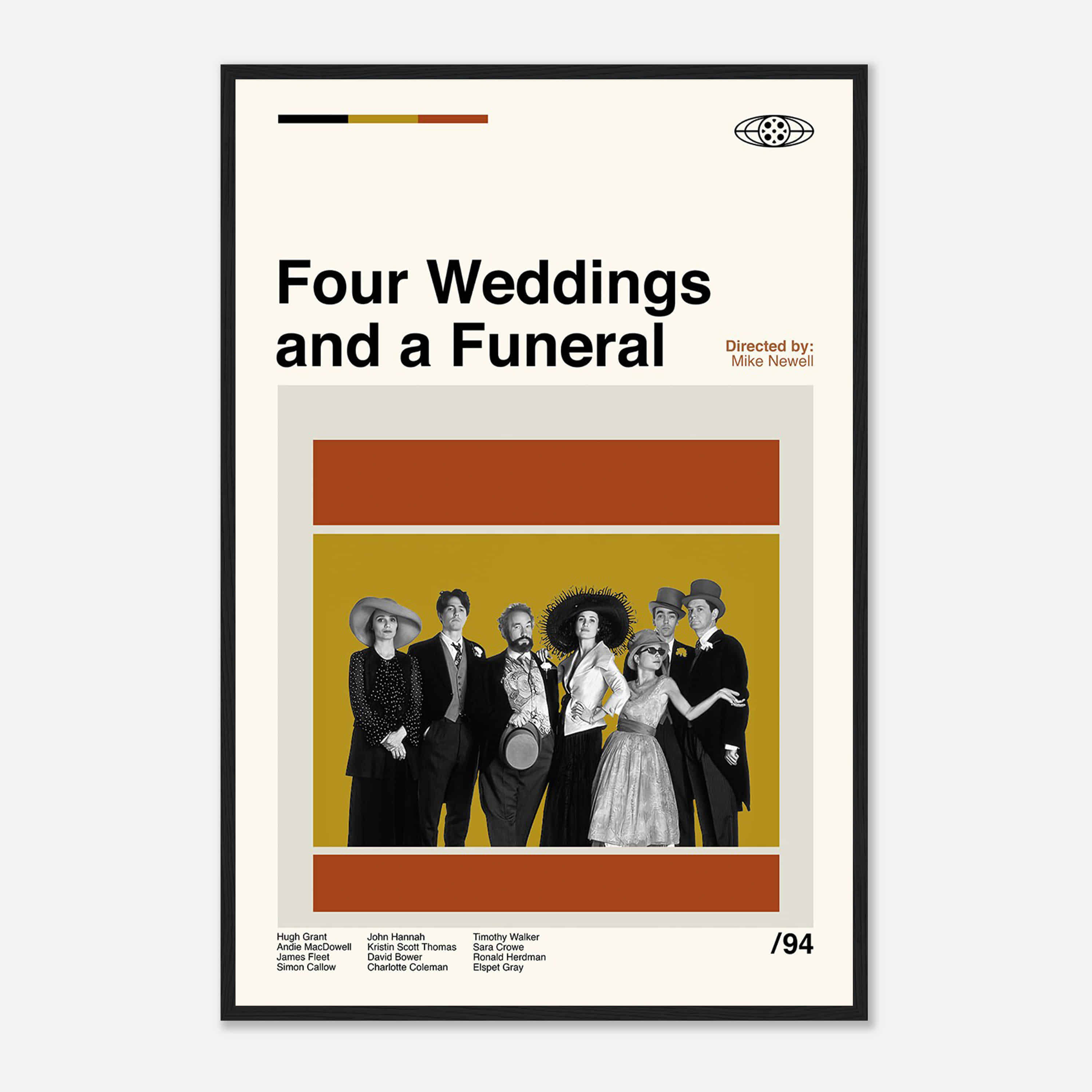 Four Weddings And A Funeral Movie, Four Weddings And A Funeral Poster