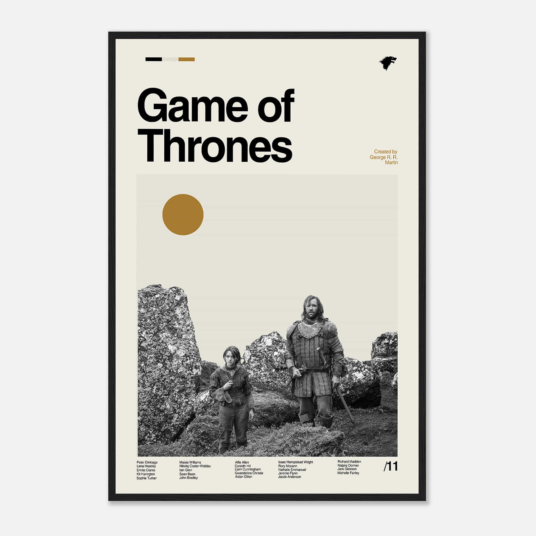 Poster Game Of Thrones A Lion & A Dragon - 61x91,5 Cm Con Strisce Adesive R 675309