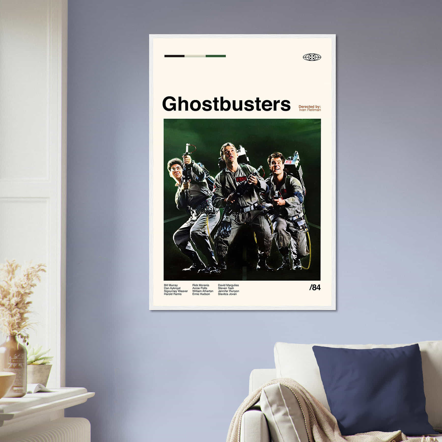 Ghostbusters Movie Poster, Ghostbusters Print, Black and White - Citiesbox