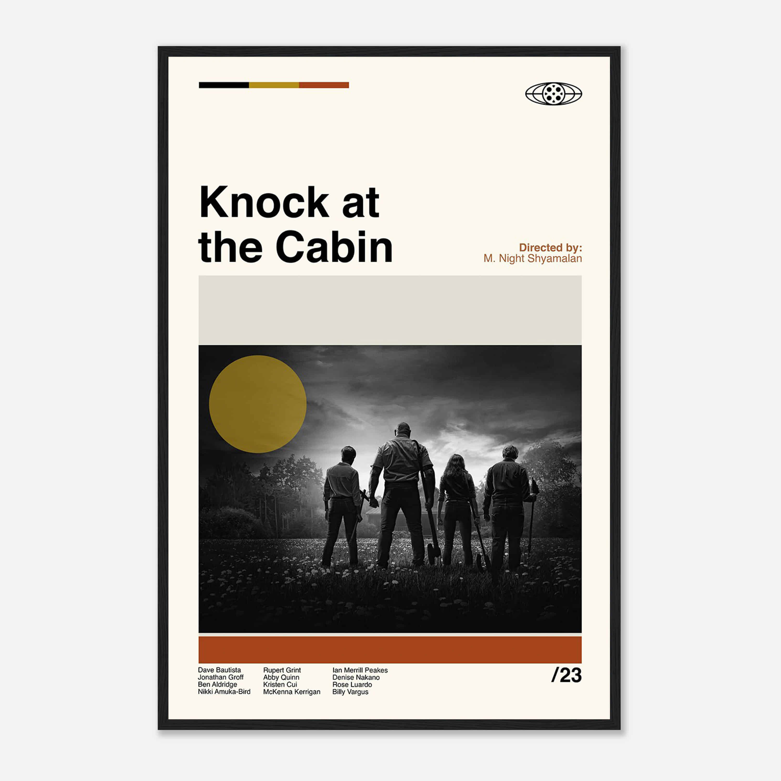 Knock At The Cabin Movie Poster, Night Shyamalan, Minimalist Art ...