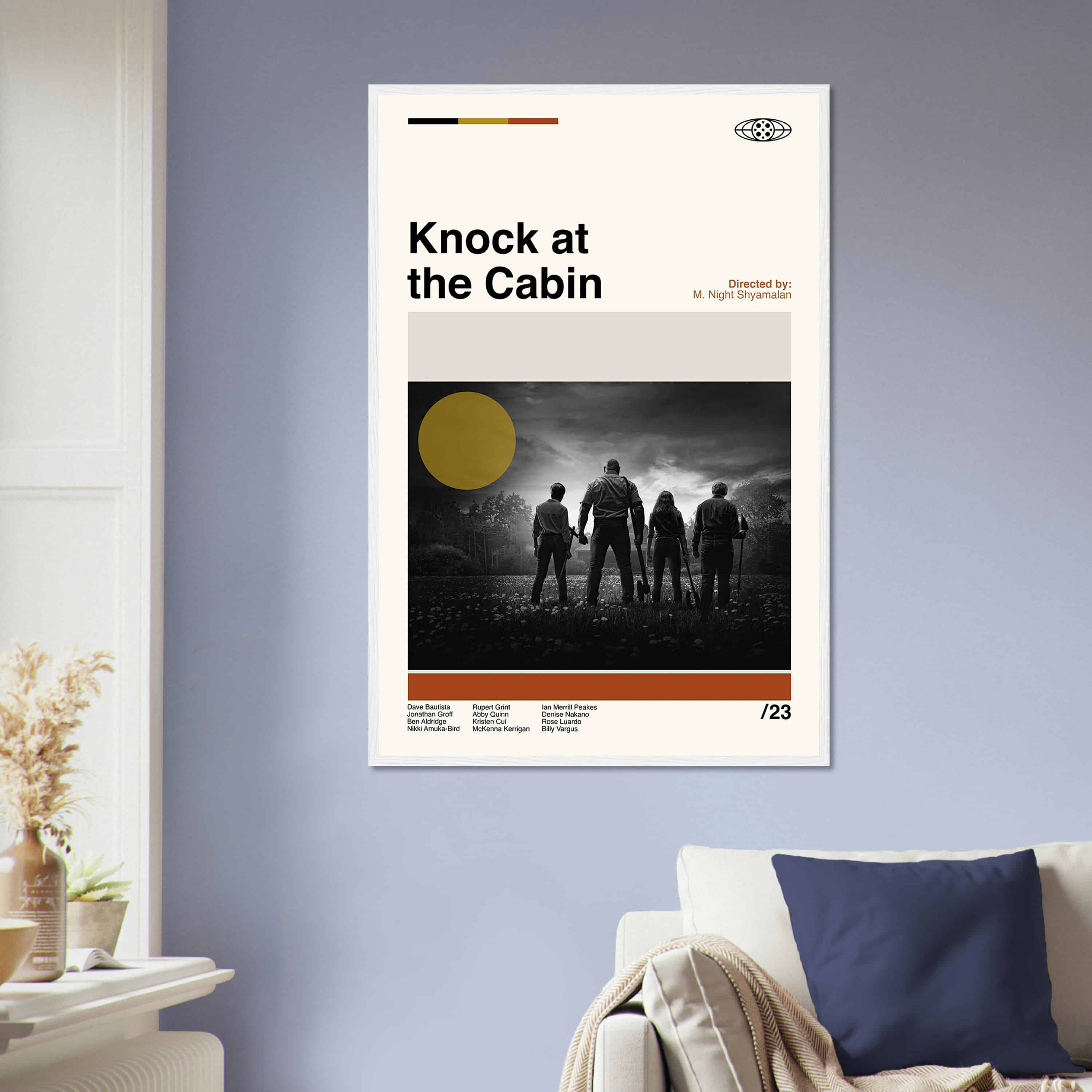 Knock At The Cabin Movie Poster, Night Shyamalan, Minimalist Art ...