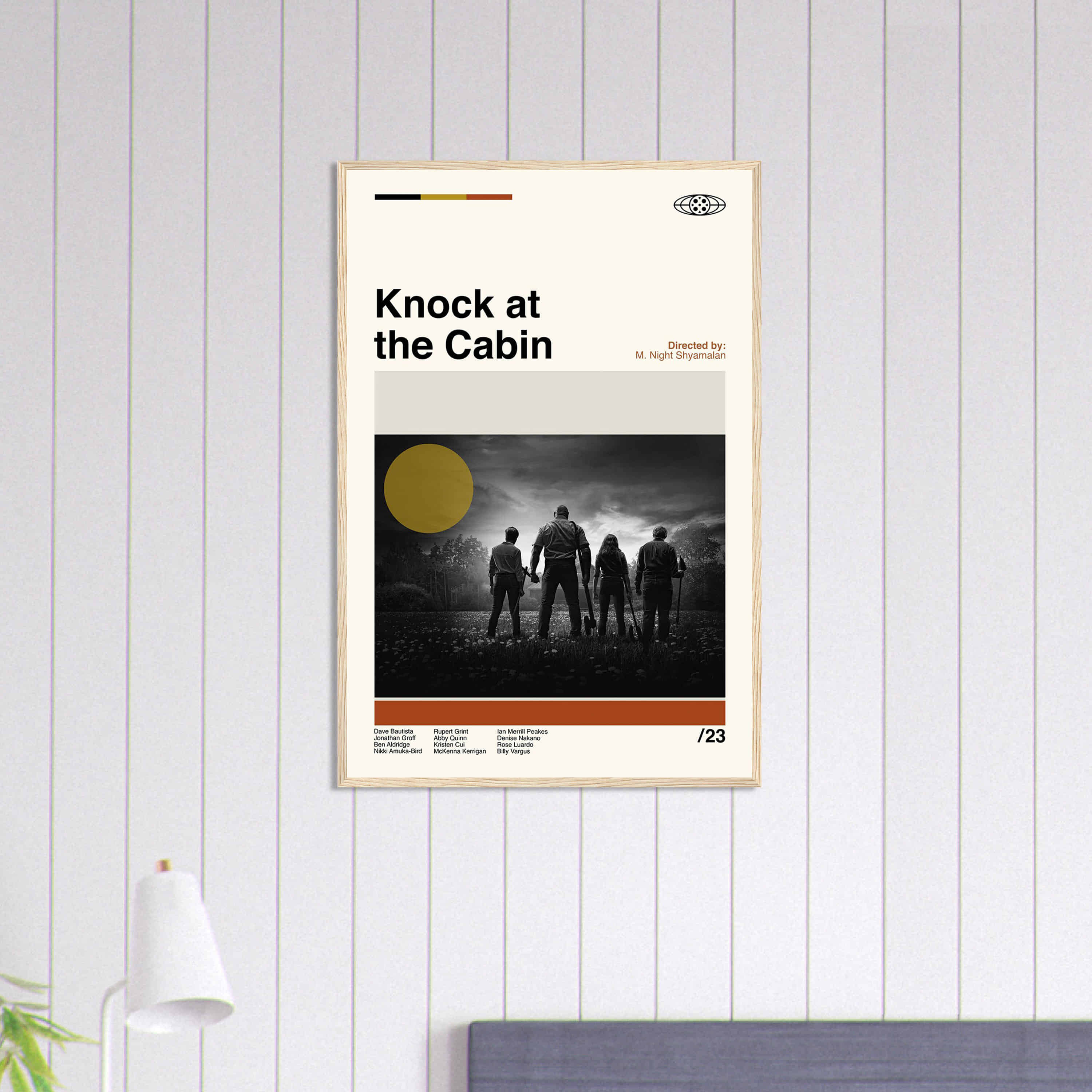 Knock At The Cabin Movie Poster, Night Shyamalan, Minimalist Art ...