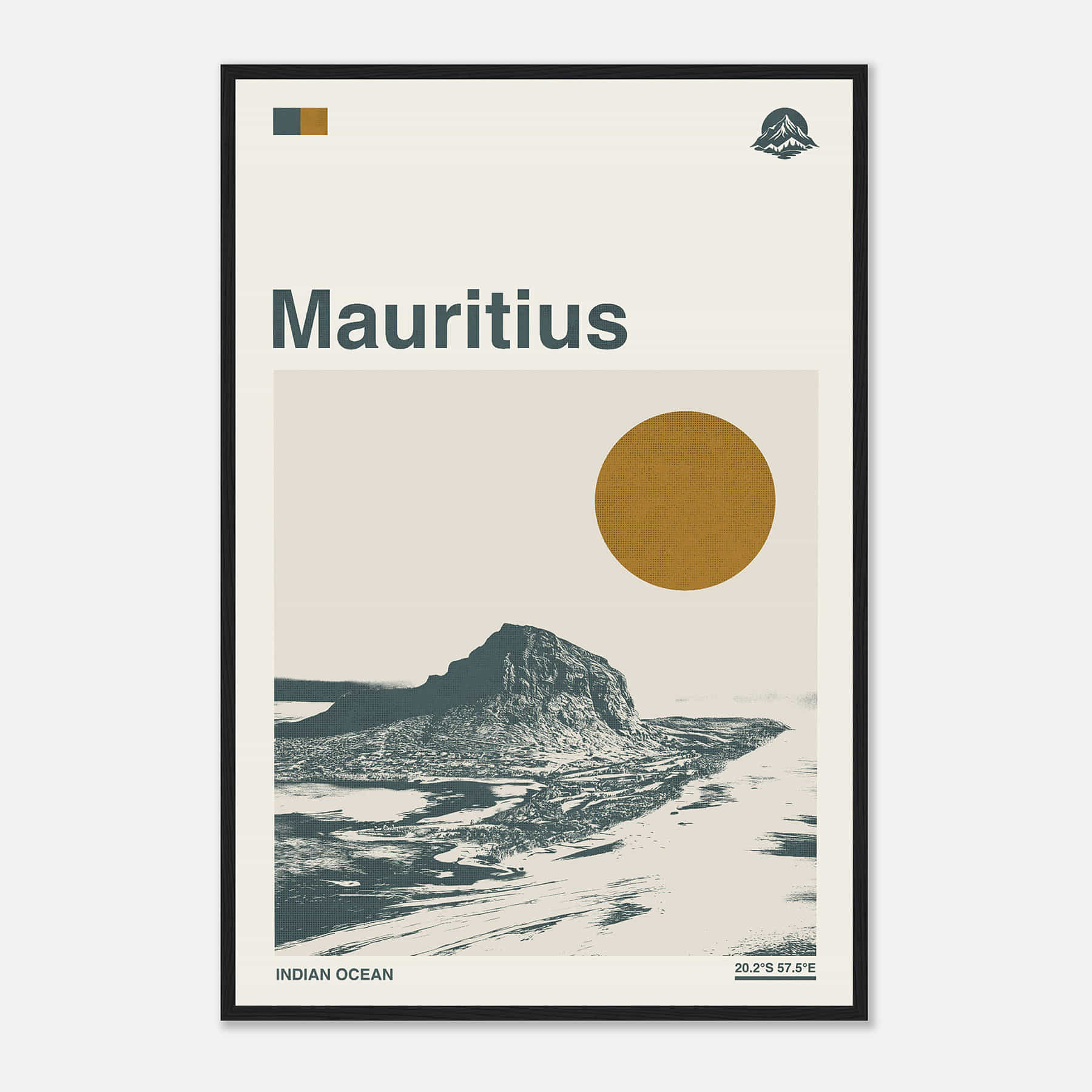 Mauritius Travel Print, Mauritius Poster, Mauritius Citiesbox