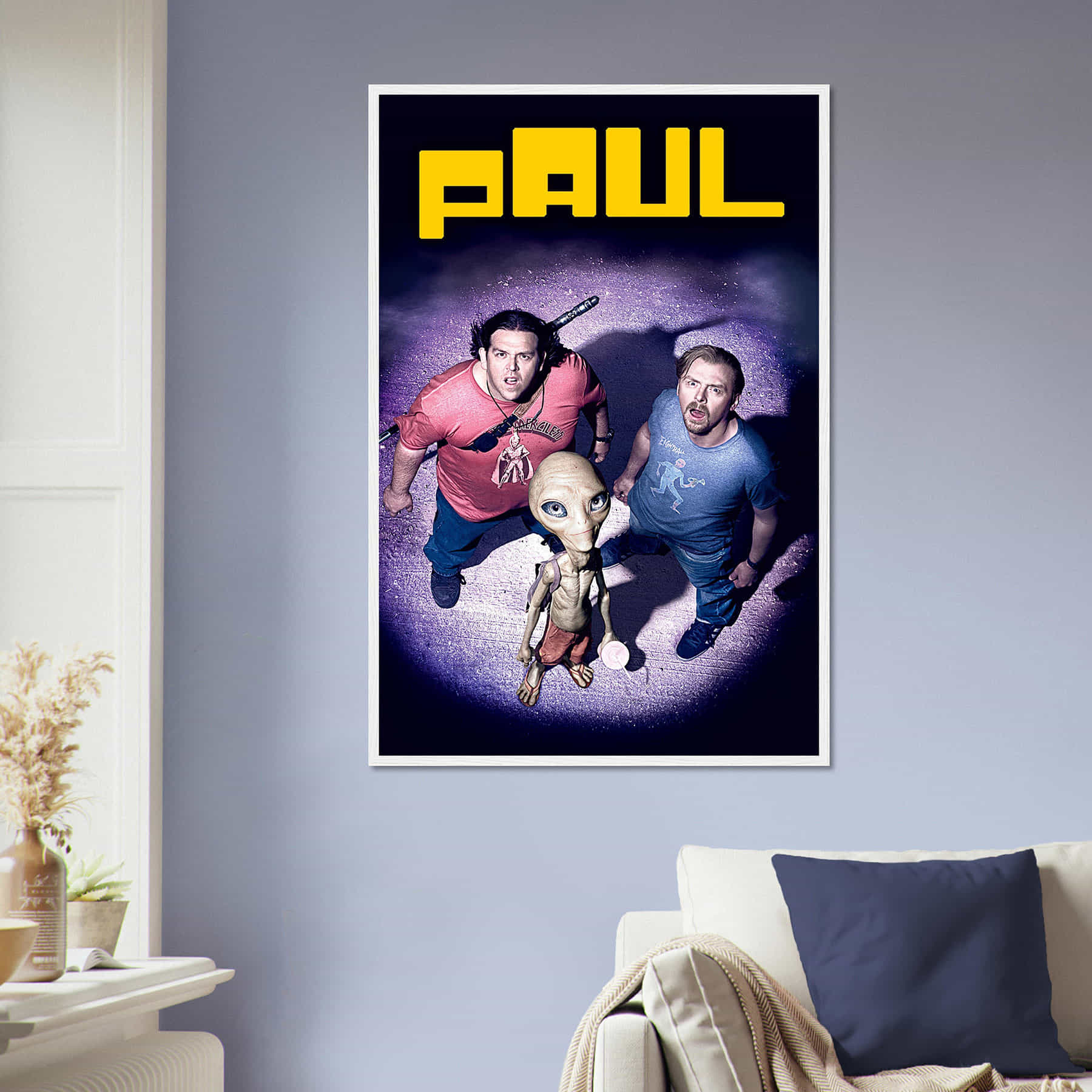 Paul Alien Movie Poster, Paul Classic Vintage Movie Poster, Classic