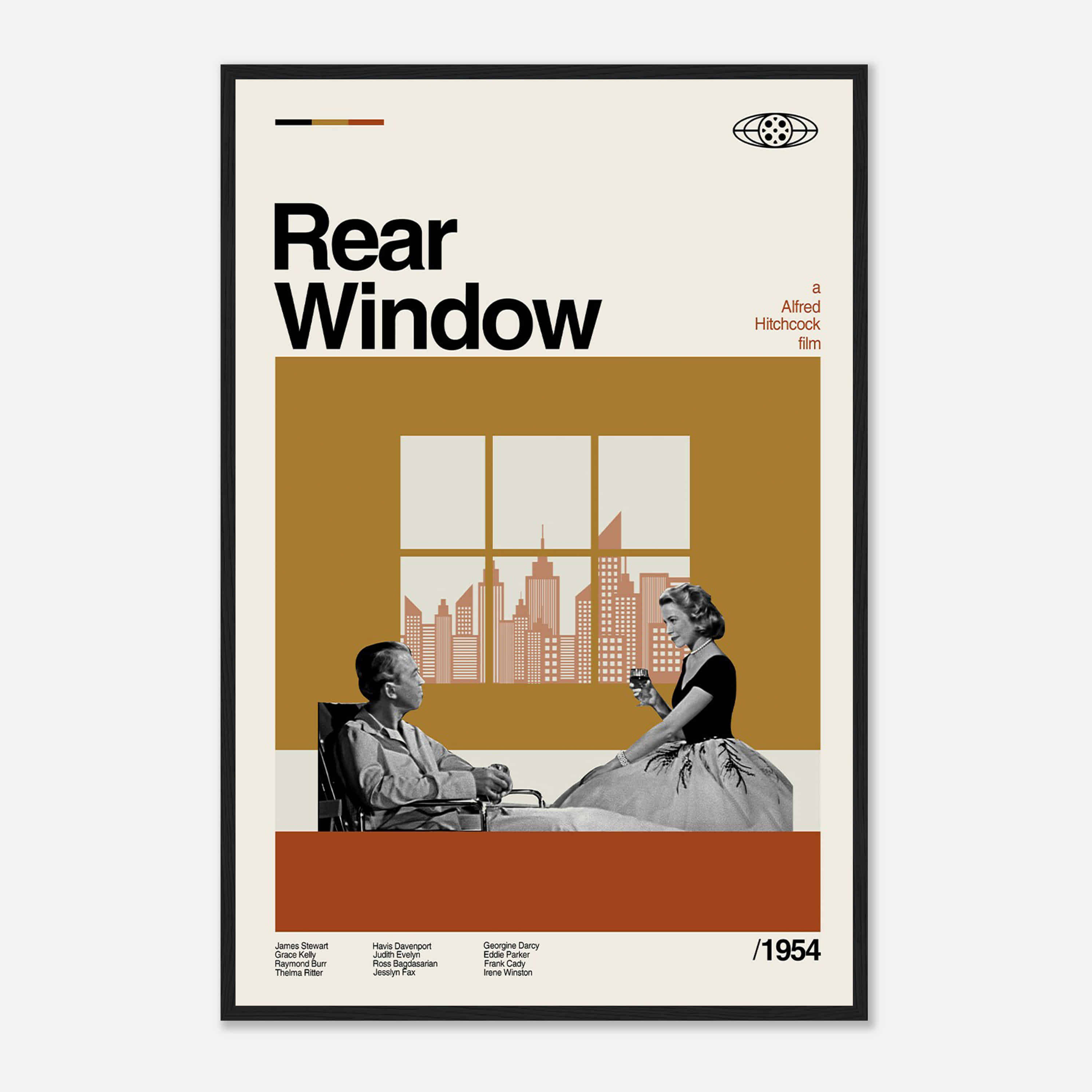 Rear Window Film Poster, Rear Window Retro, Rear Window Print - Citiesbox