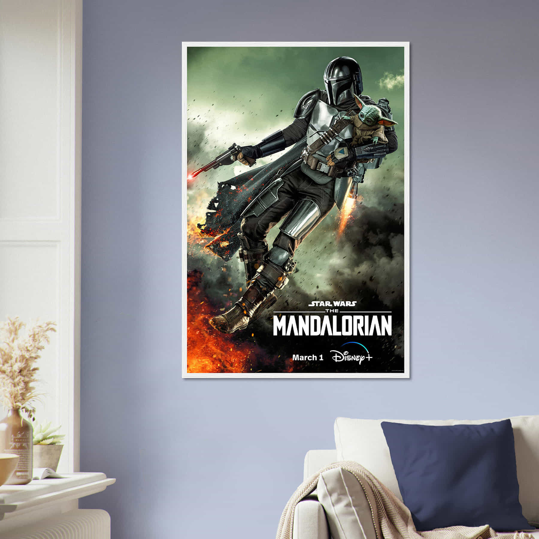 The Mandalorian Movie Poster Classic Movie Poster Citiesbox The mandalorian movie poster classic movie poster citiesbox