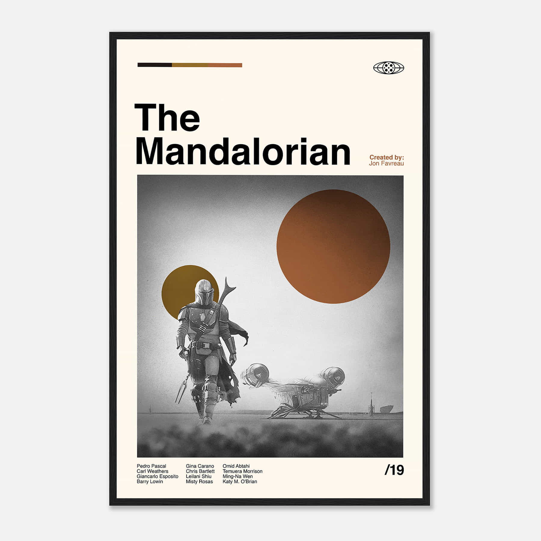The Mandalorian Movie The Mandalorian Print Retro Movie Poster The mandalorian movie the mandalorian print retro movie poster